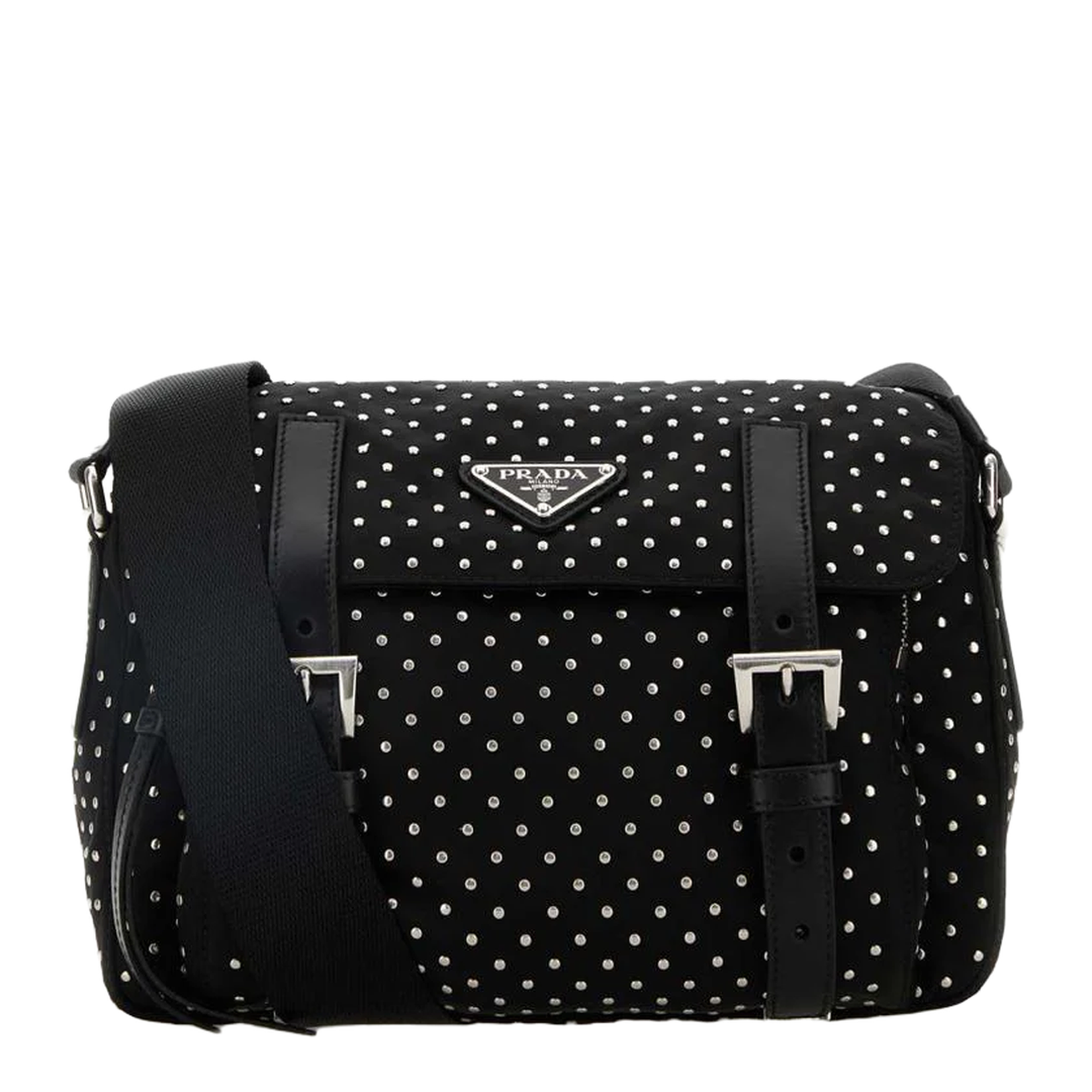 Black Re-Nylon Crossbody Bag - Image 1