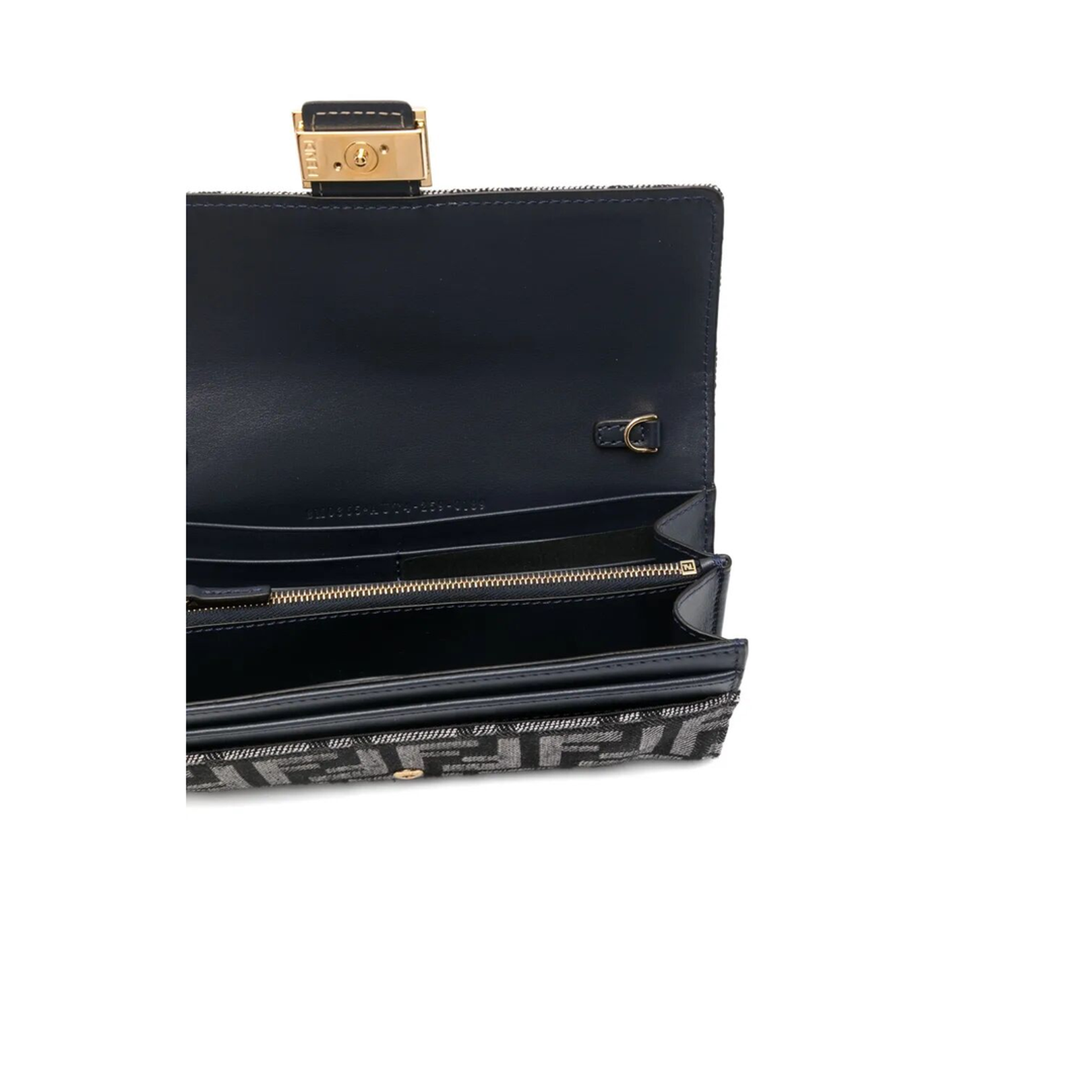 Ff Jacquard Baguette Wallet Denim Effect - Image 5