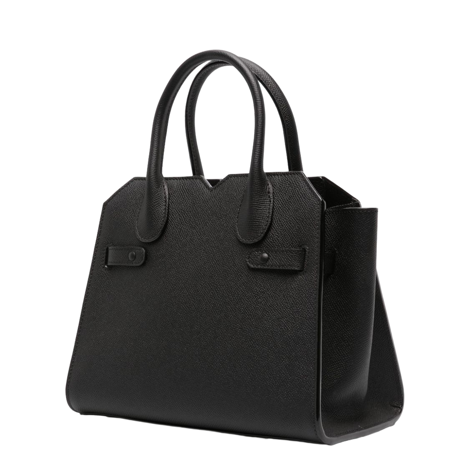 Milano Mini Calf Leather Handbag - Black - Image 2