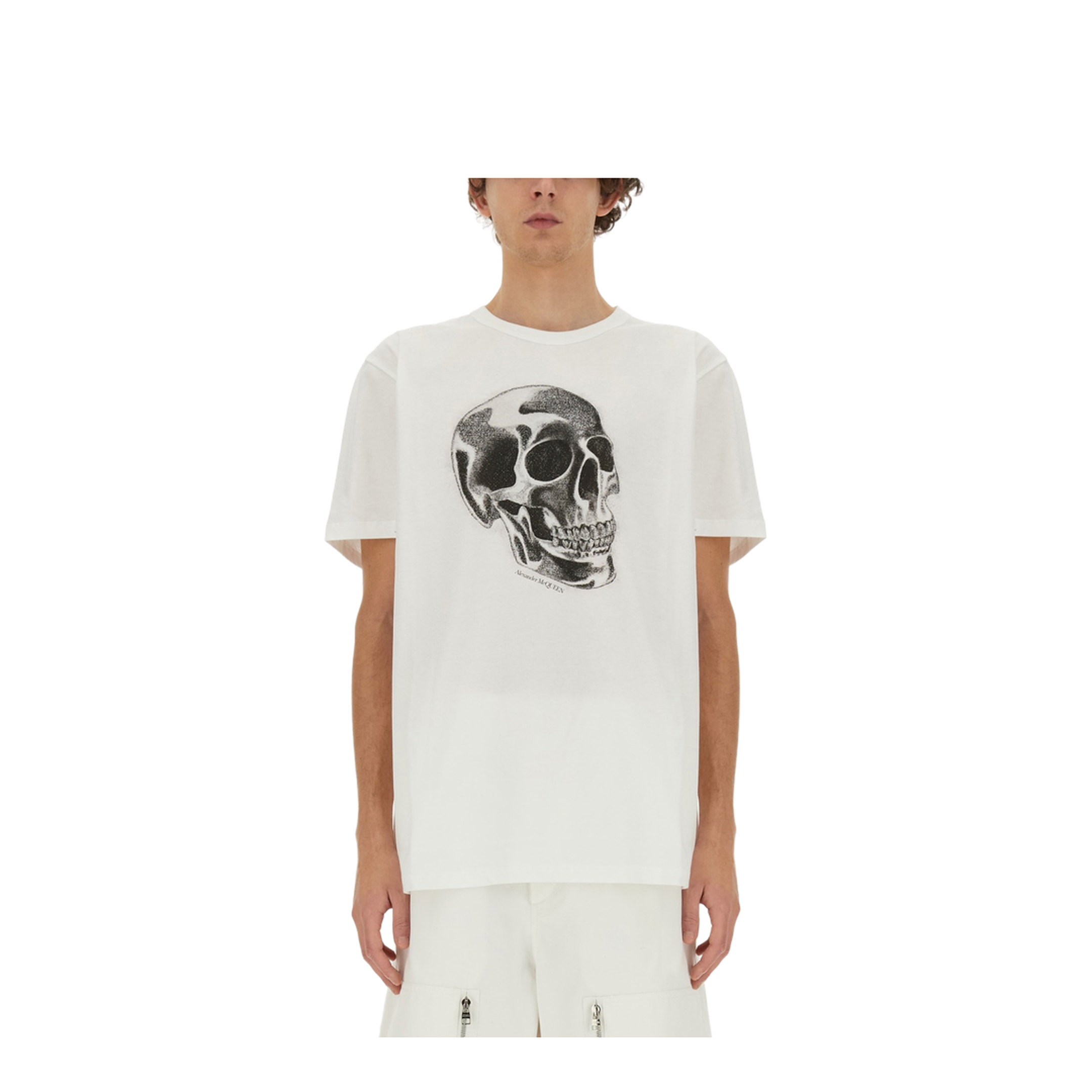 Skull Print T-Shirt - Image 1