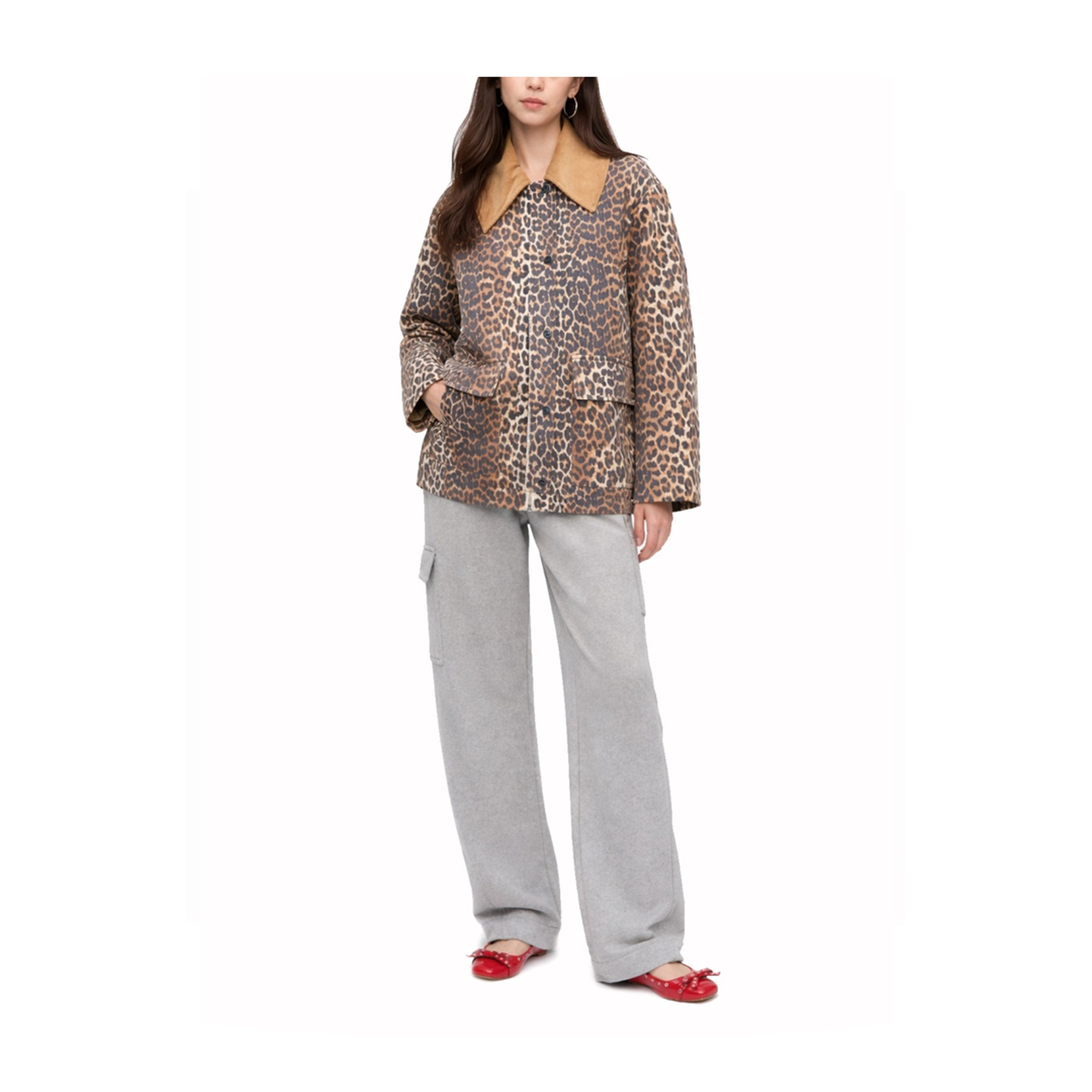 Leopard Print Midi Jacket - Image 2