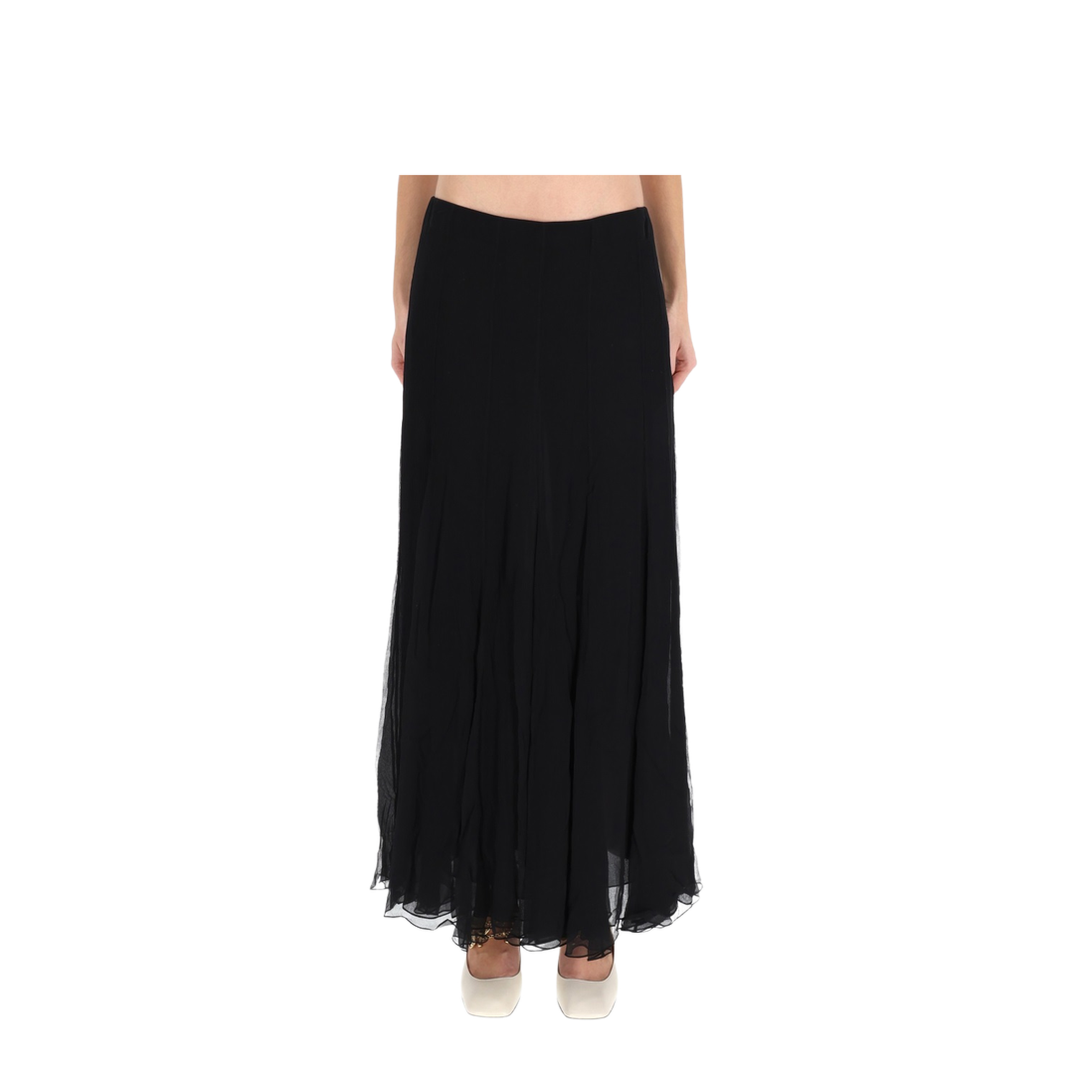 Silk Muslin Maxi Skirt - Image 1