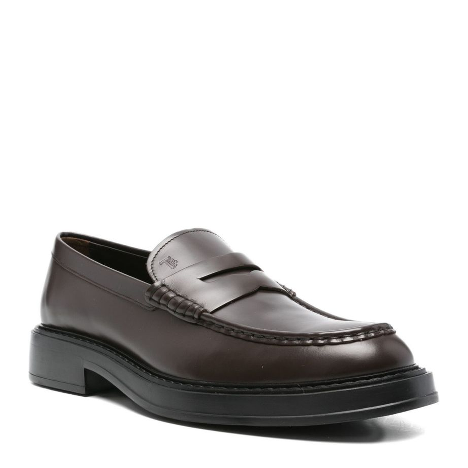 Chocolate Brown Calf Leather Flat Sole Slip-On - Image 3