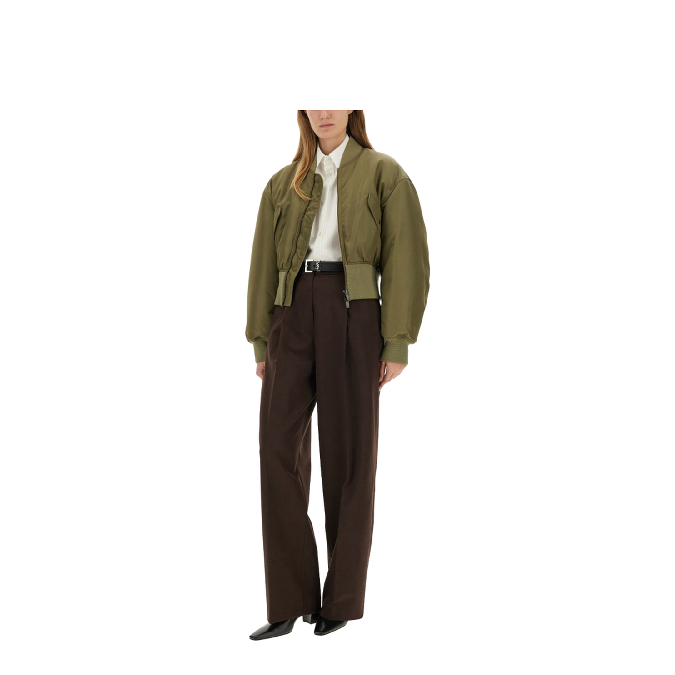 Nylon Bomber Jacket - Image 2