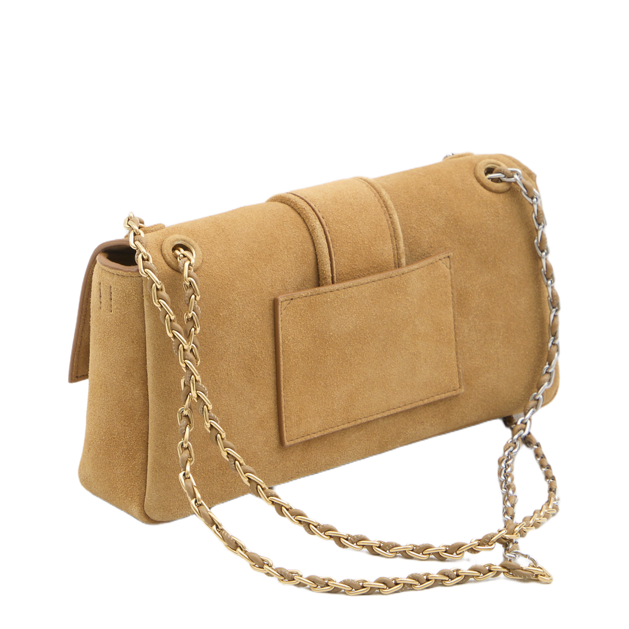 Bambino Chaîne Medium Calf Leather Shoulder Bag - Camel - Image 2