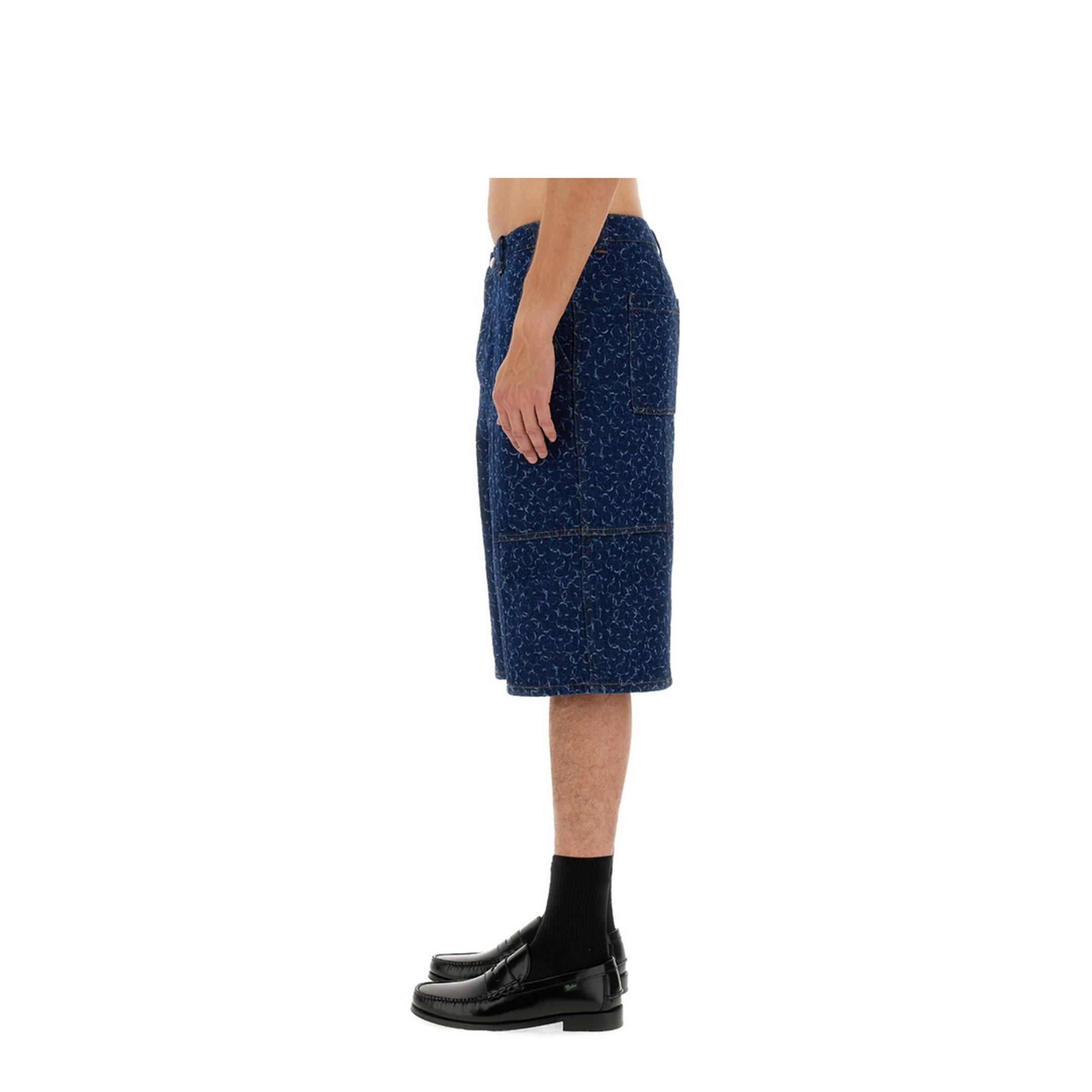 Denim Bermuda Shorts - Image 4