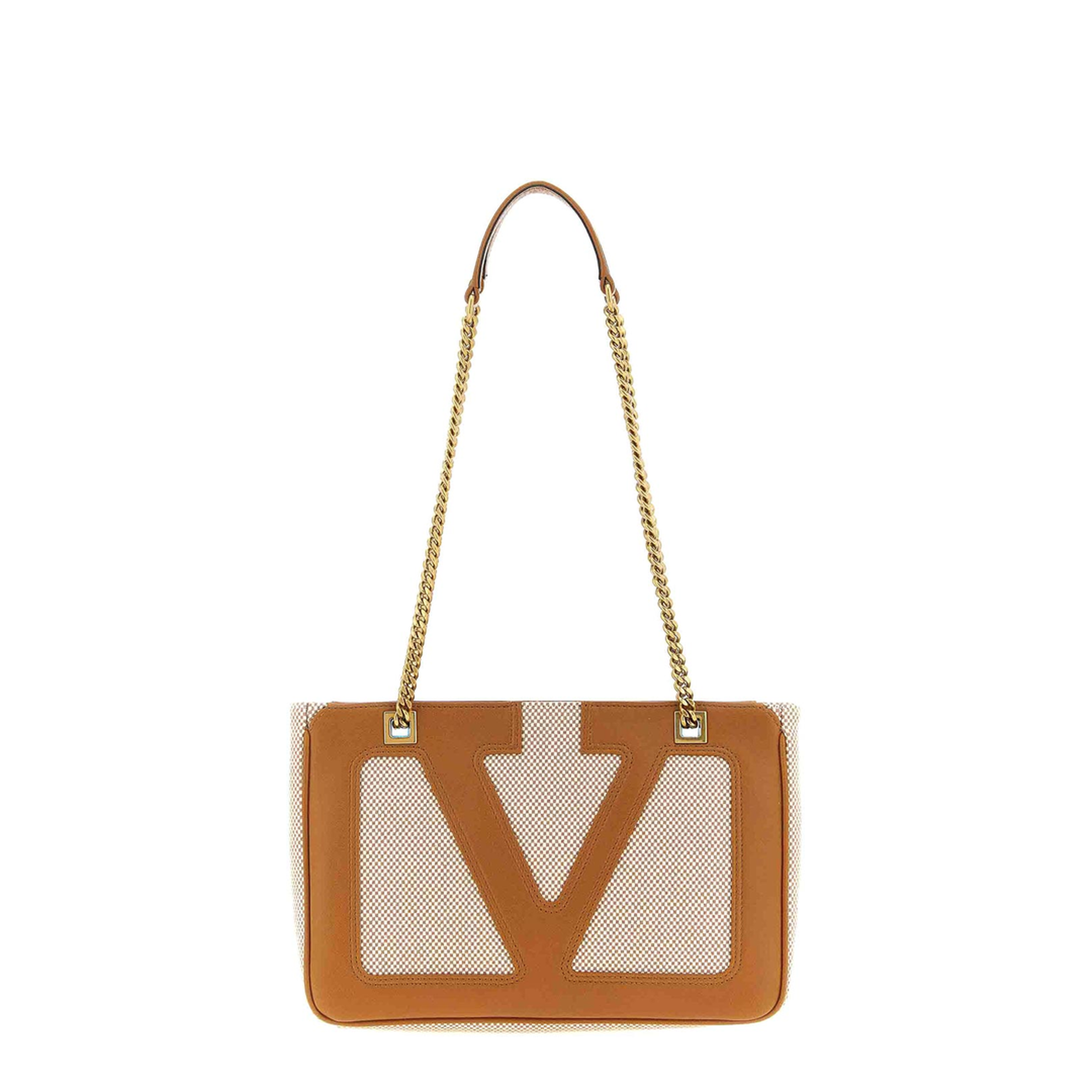 Viva Superstar Small Cotton Shoulder Bag - Brown - Image 1