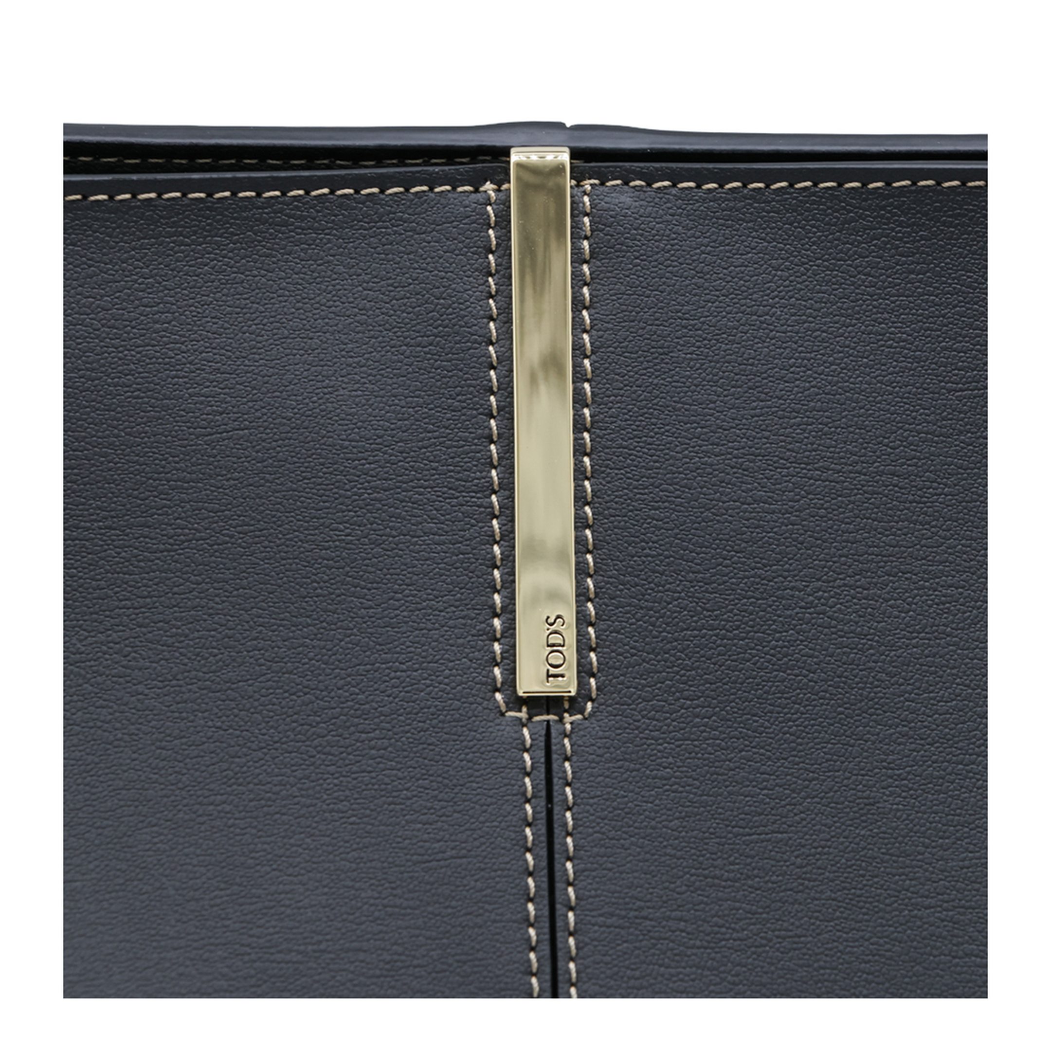 Medium Small Calfskin Shopping Bag - Black - Image 7
