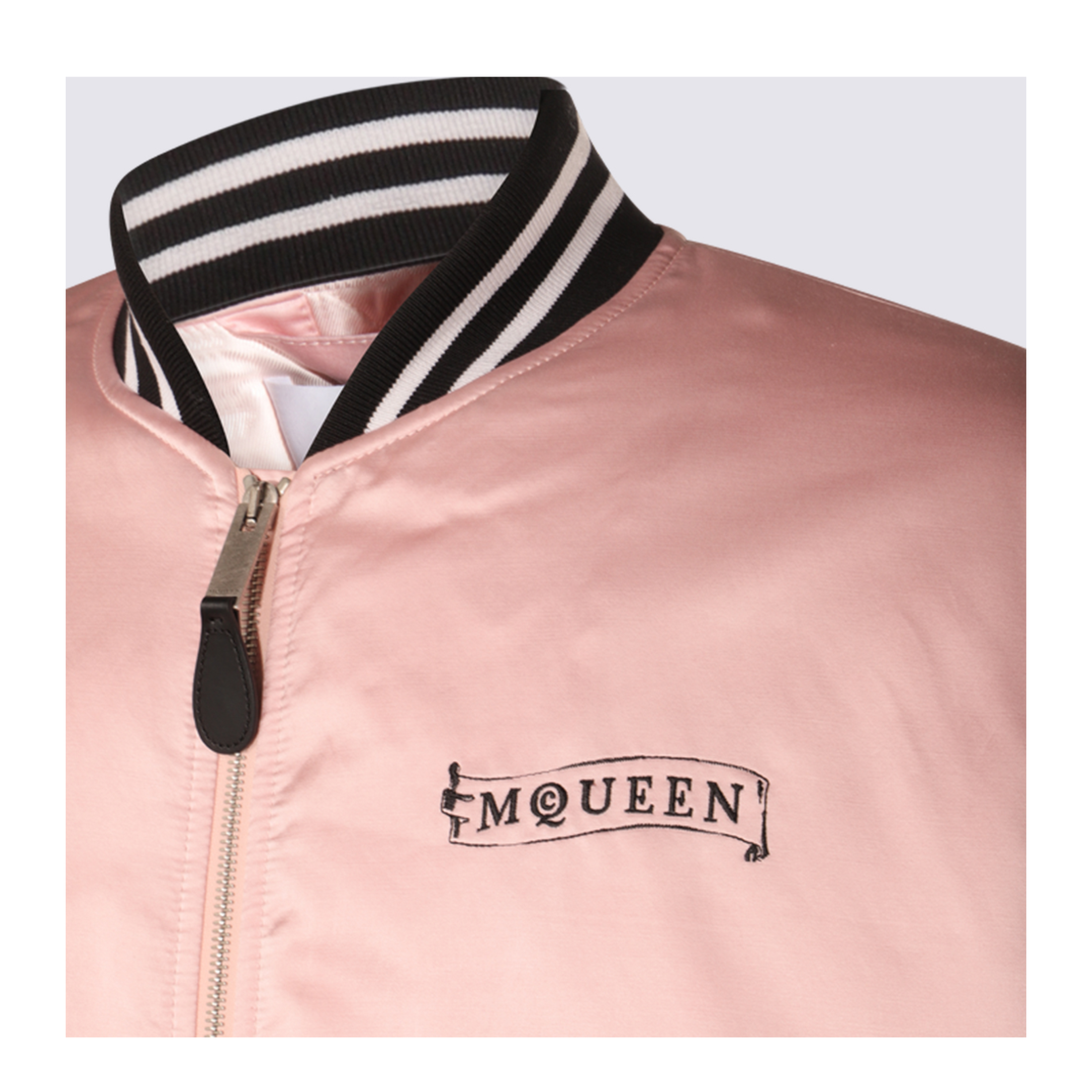 Pink And Black Cotton Casual Jacket - Image 6