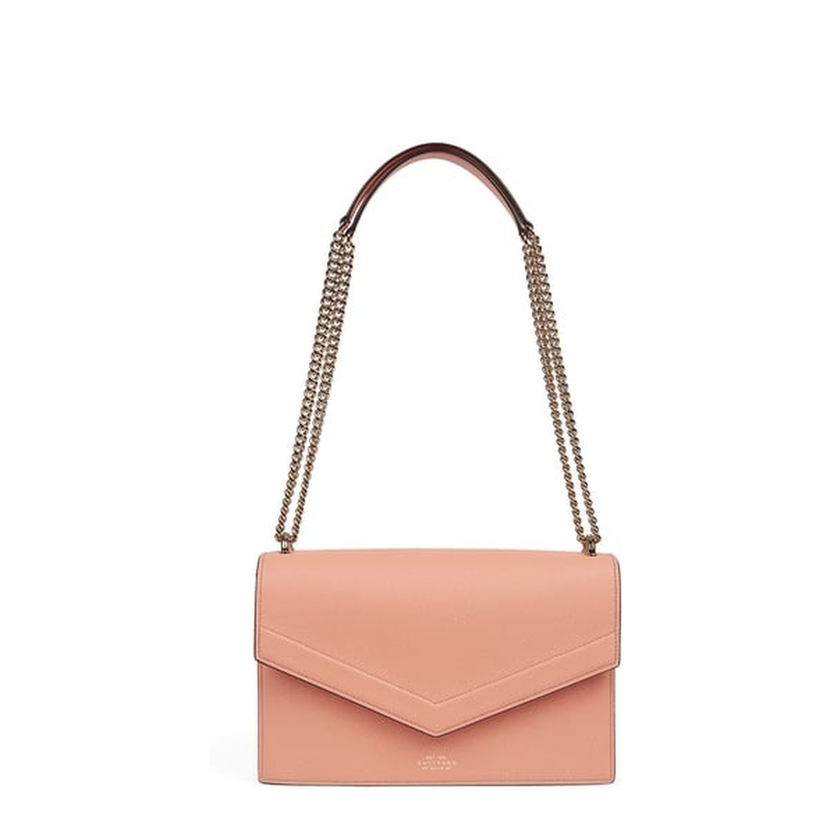Panama One Size Cross-grain Calf Leather Crossbody - Peach - Image 1