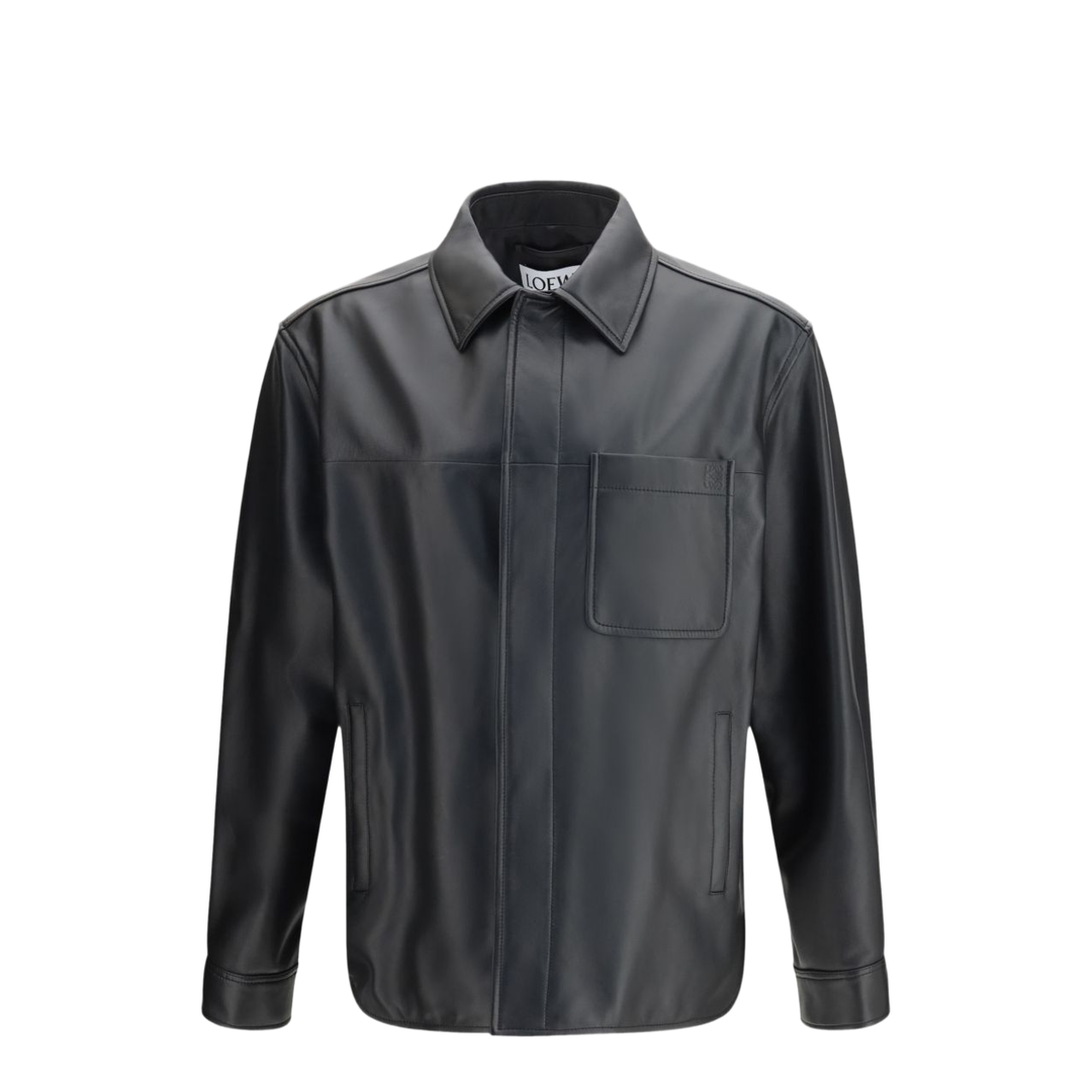 Lightweight Lambskin Shirt Jacket - Image 1
