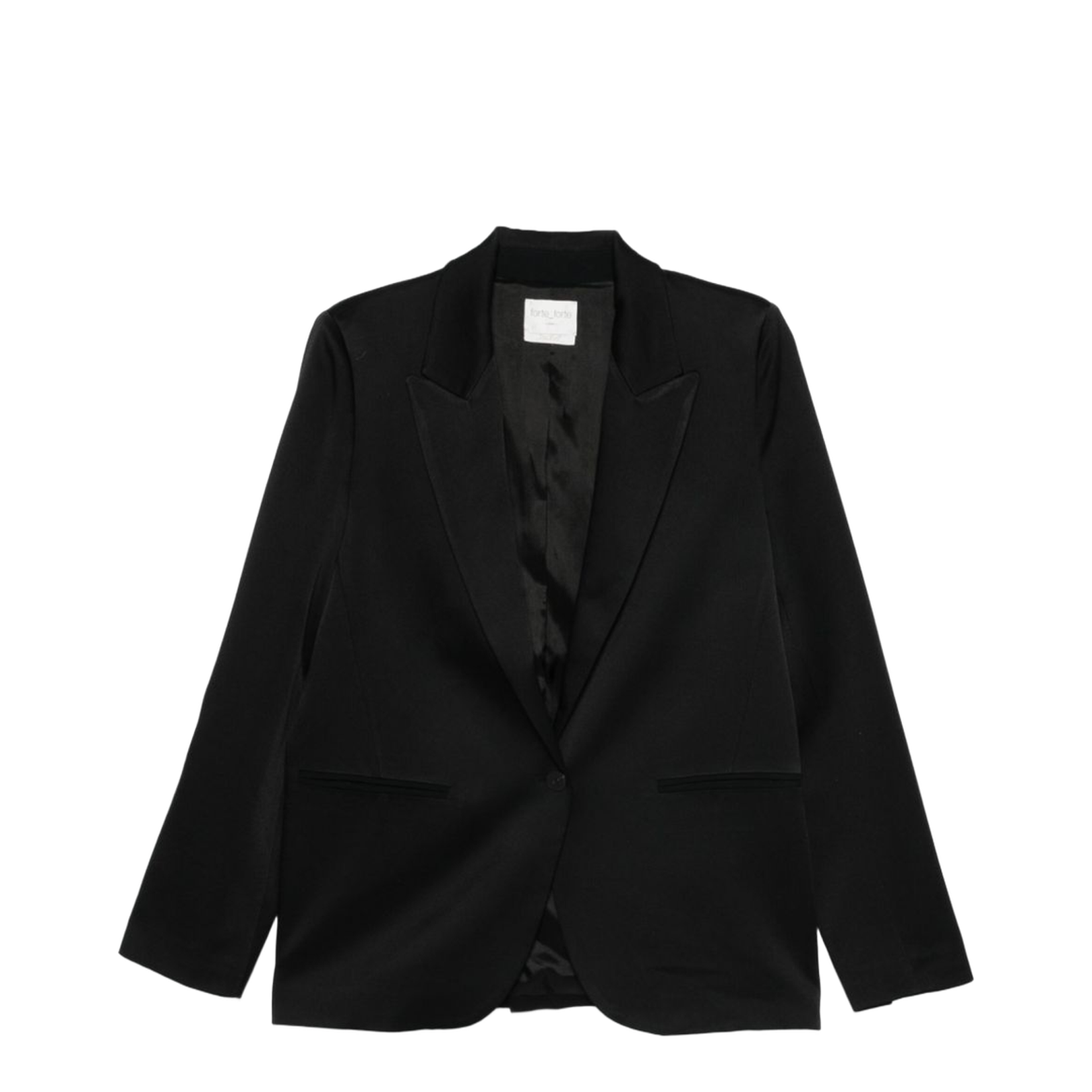 Satin Single-Breasted Jacket - Image 1