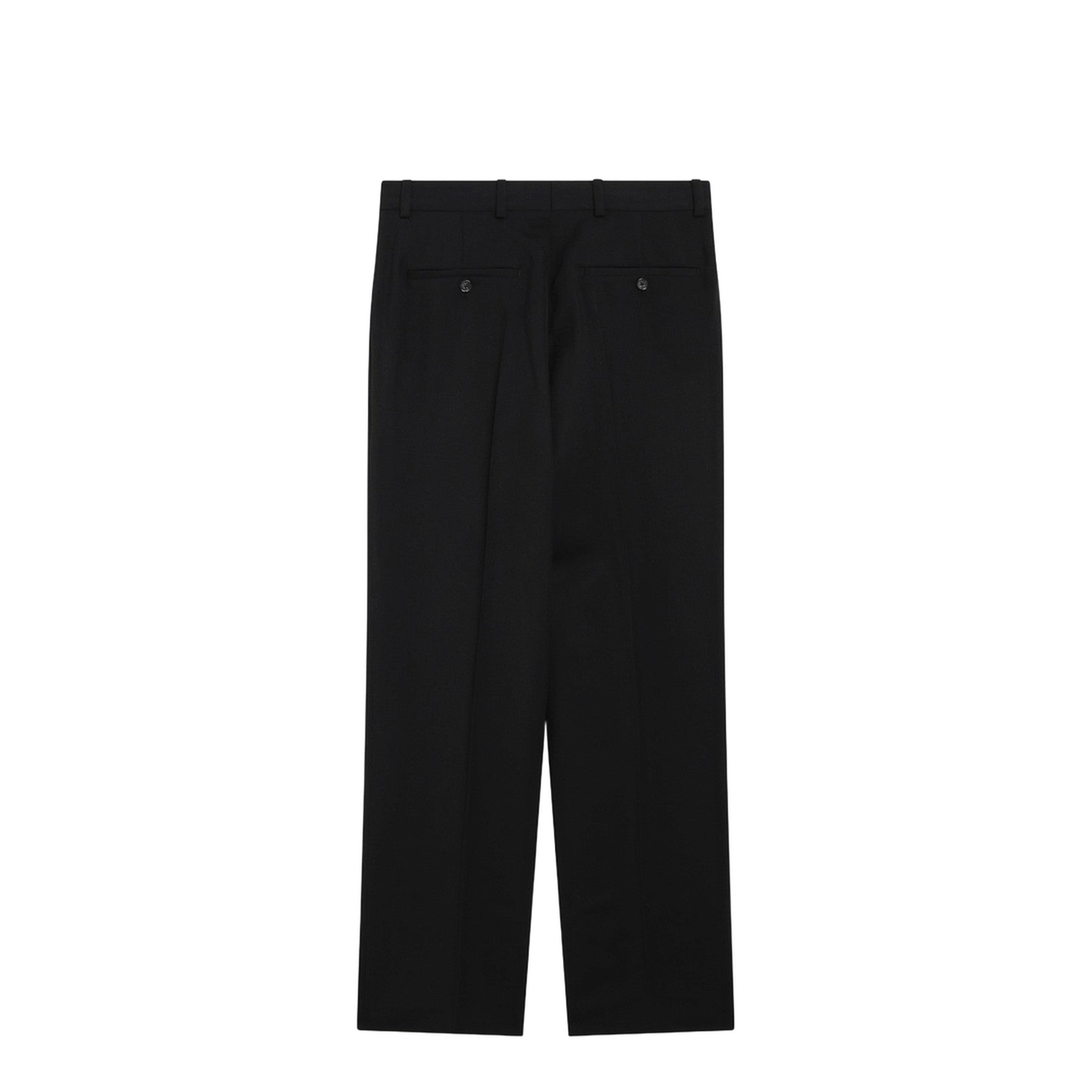 Black Wool-Blend Trousers - Image 2