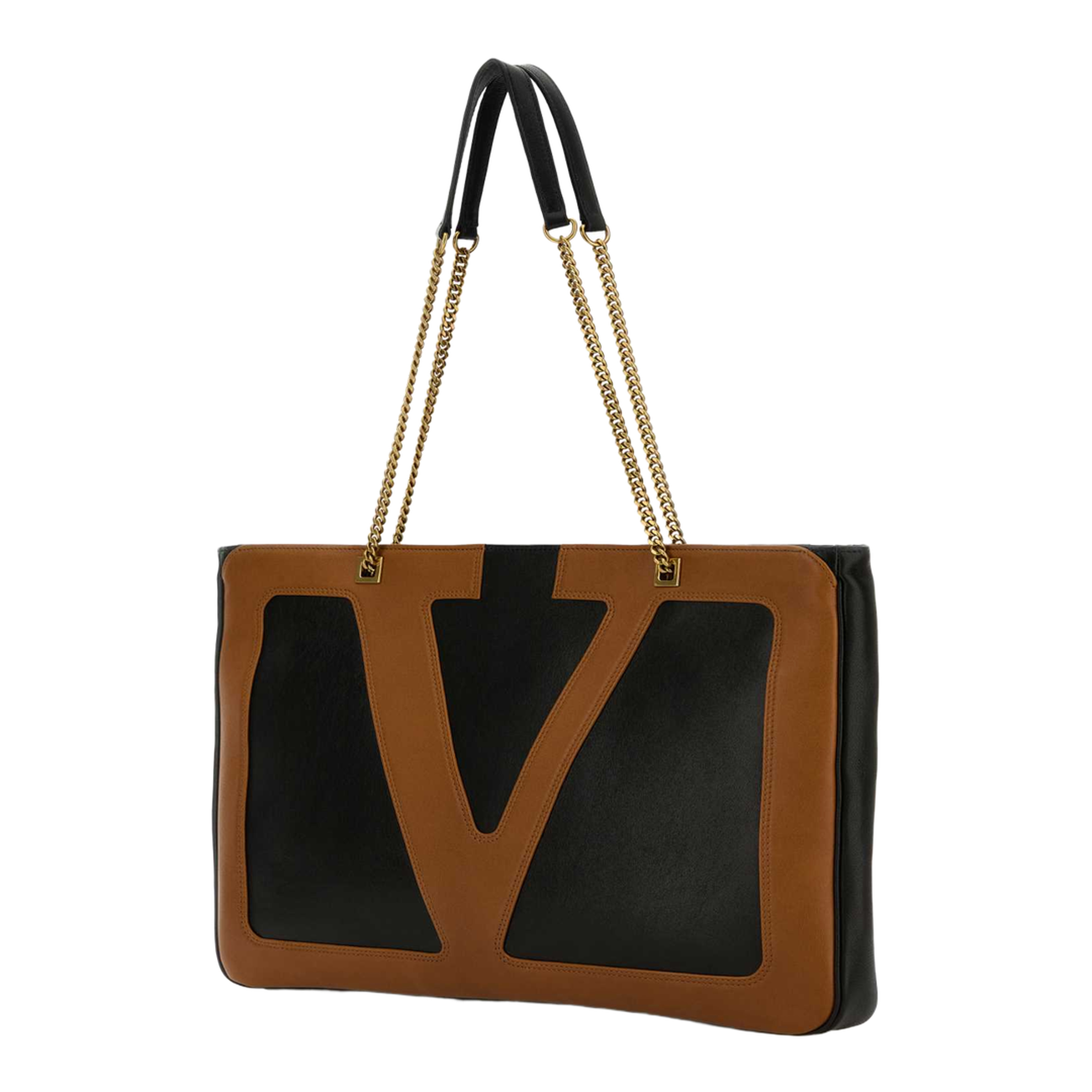 Viva Superstar Large Nappa Leather Shopping Bag - Black/spice - Image 2