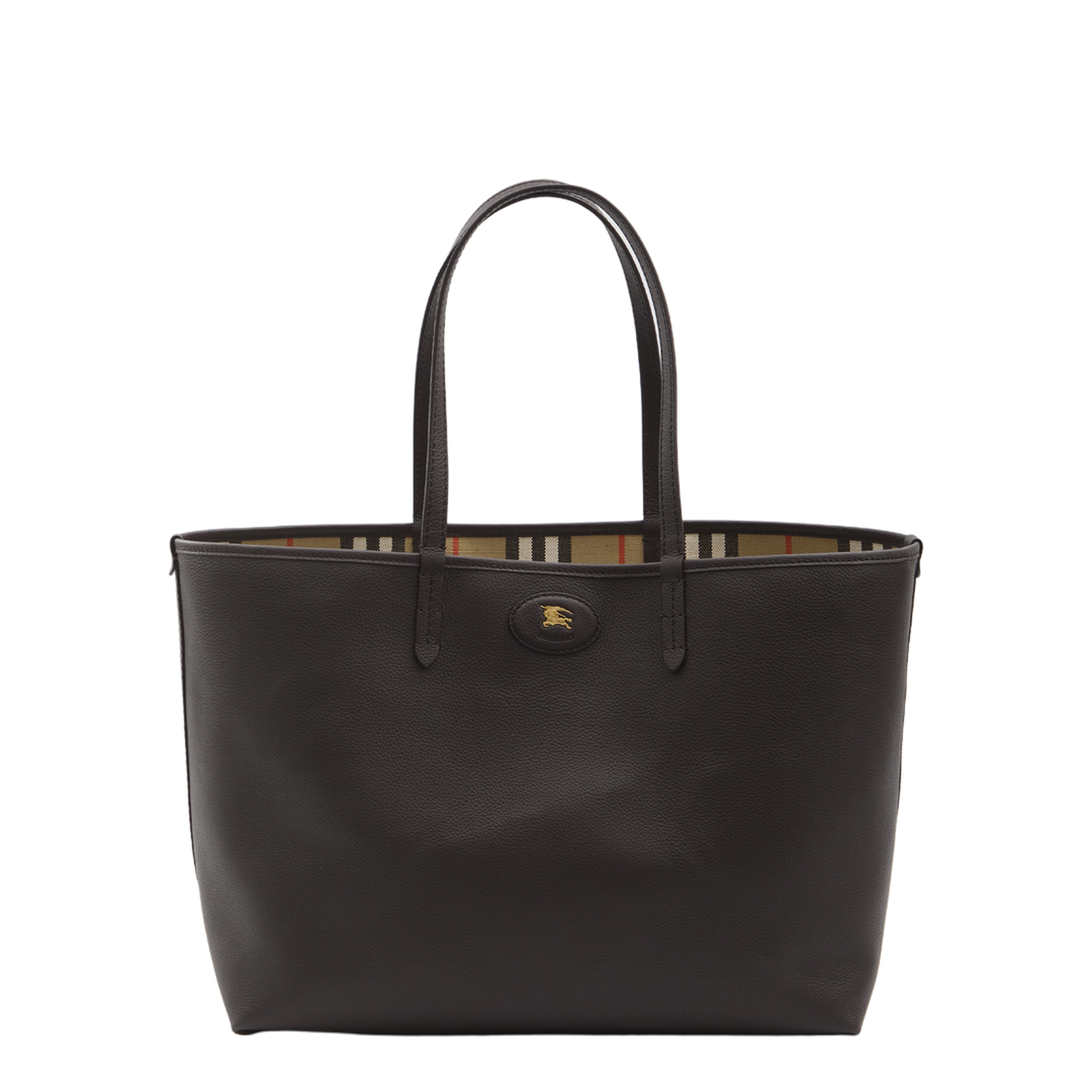 Bloomsbury Medium Calfskin Tote - Burgundy Brown - Image 1