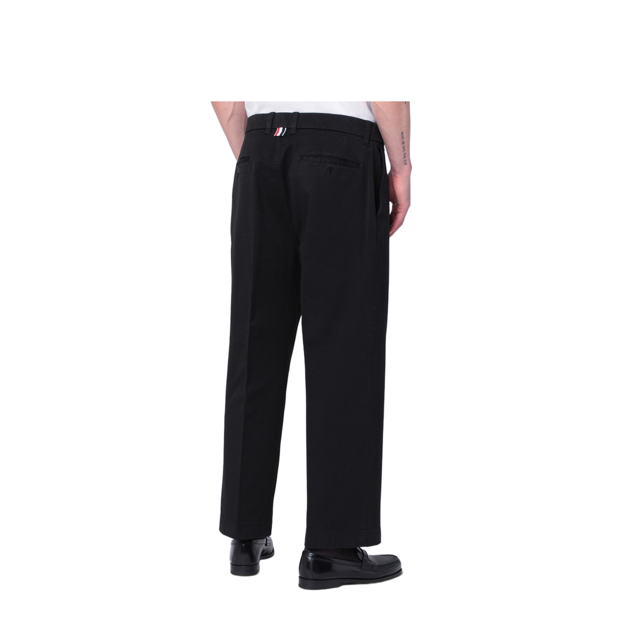 Black Cotton Dress Pants - Image 2