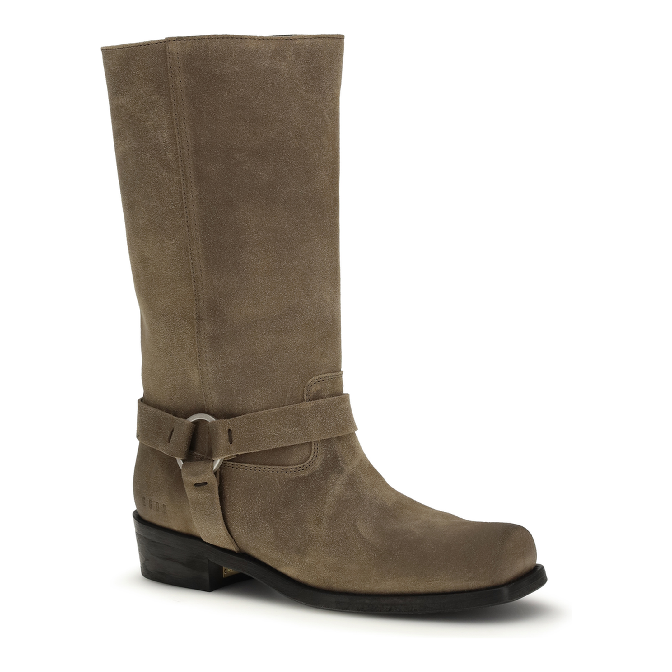 Suede Biker Boots - Image 2