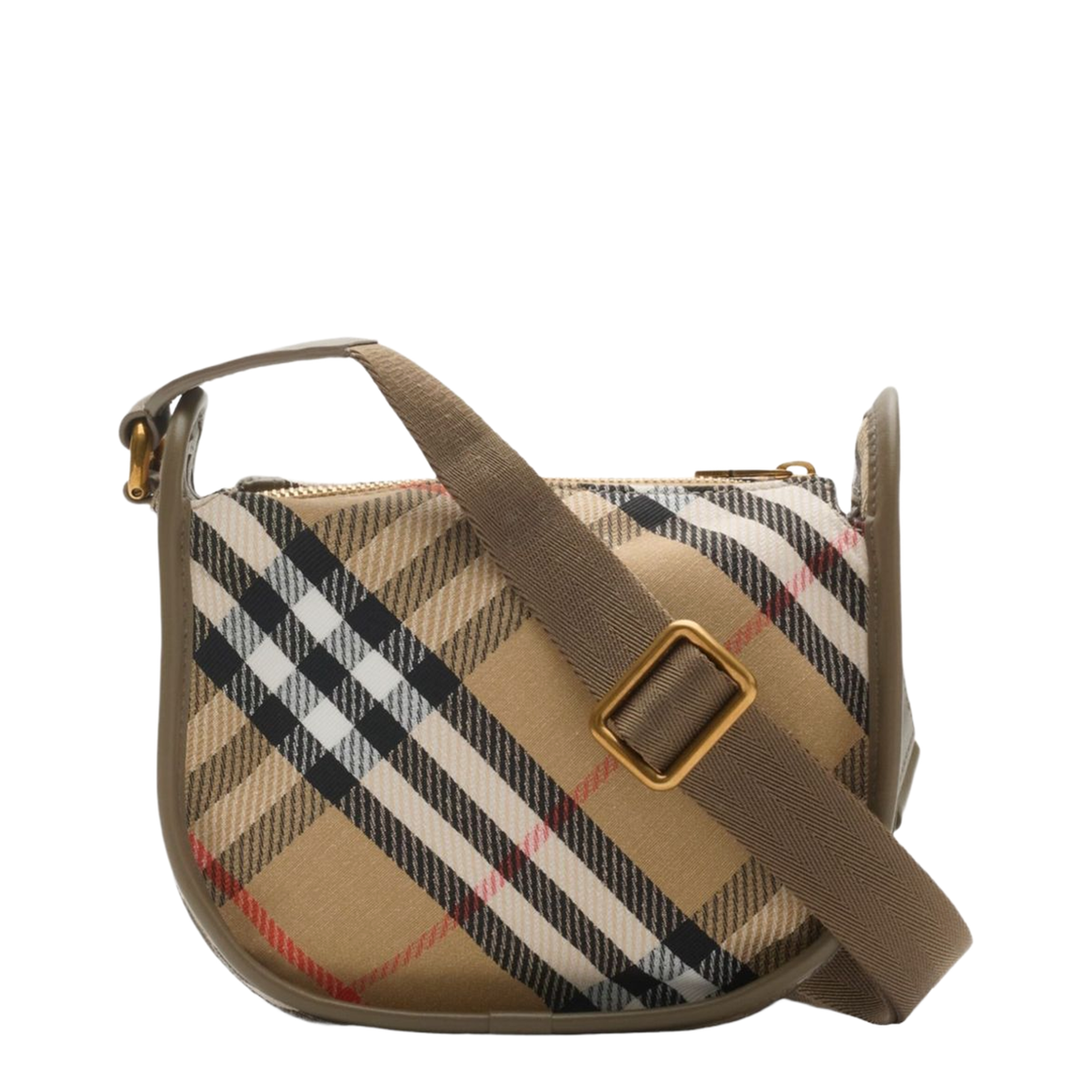 B Clip Mini Water-Repellent Canvas Crossbody Bag - Sand - Image 1