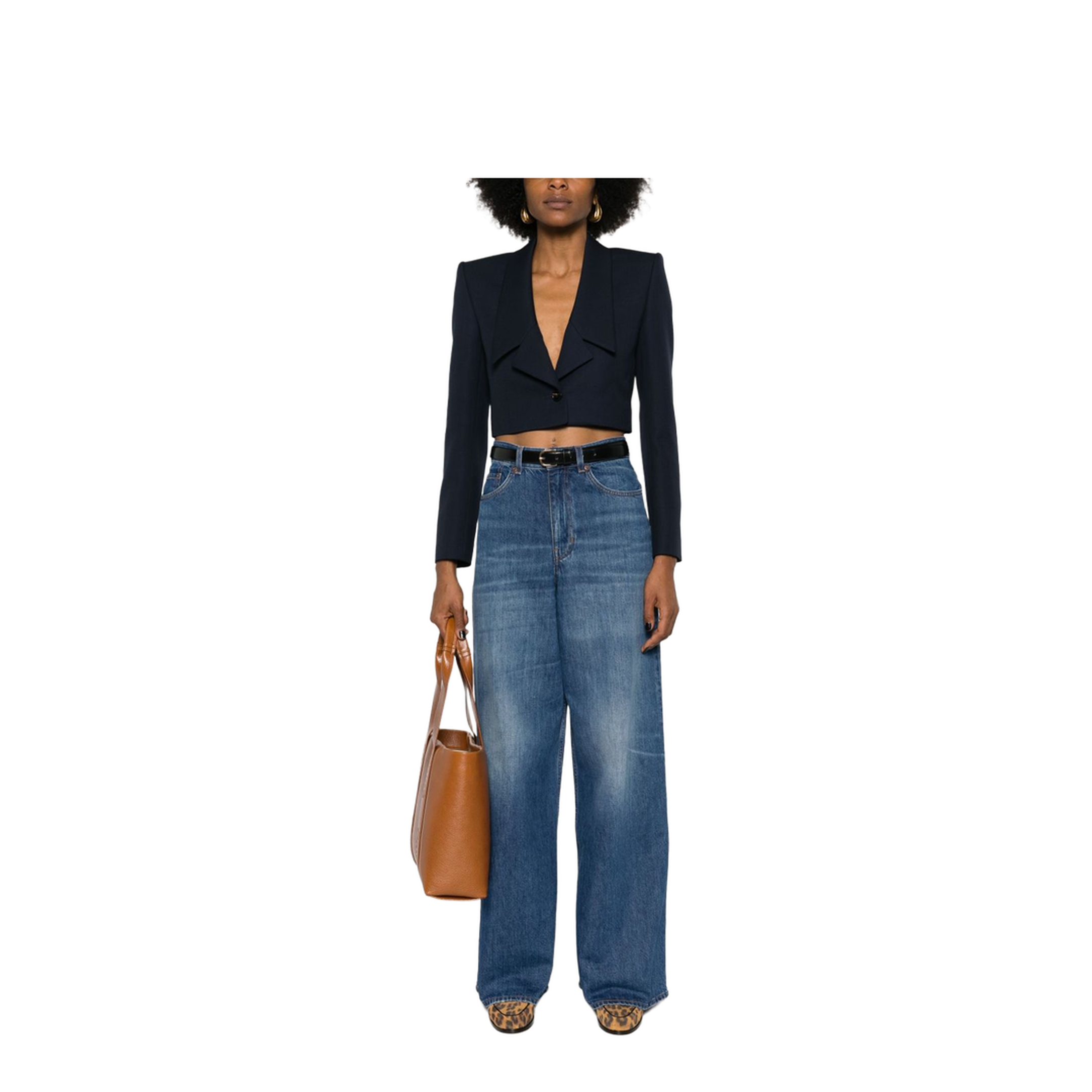 Straight Leg Jeans - Organic Cotton Wide Leg Denim Jeans - Image 4