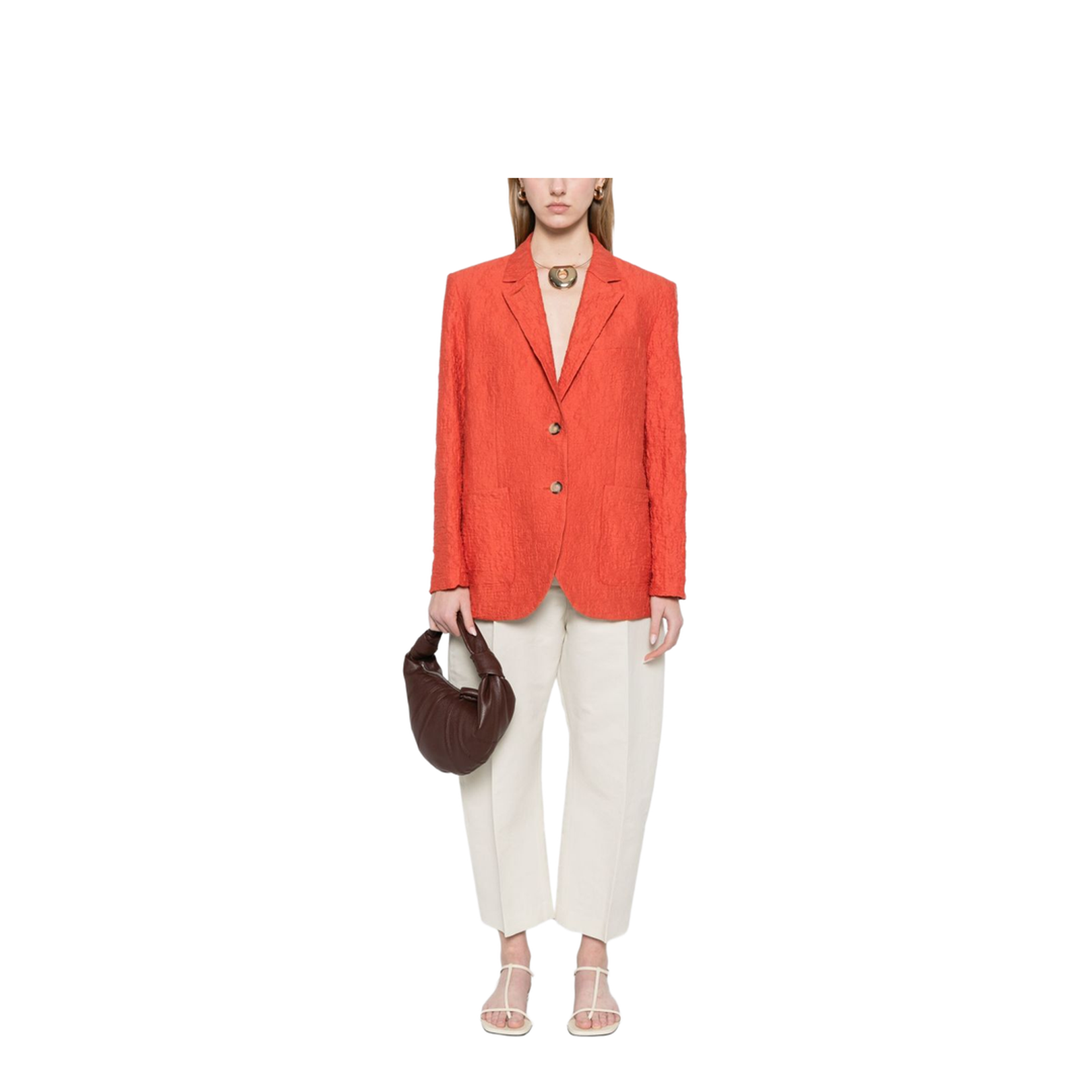 Cotton Blend Blazer Jacket - Image 4