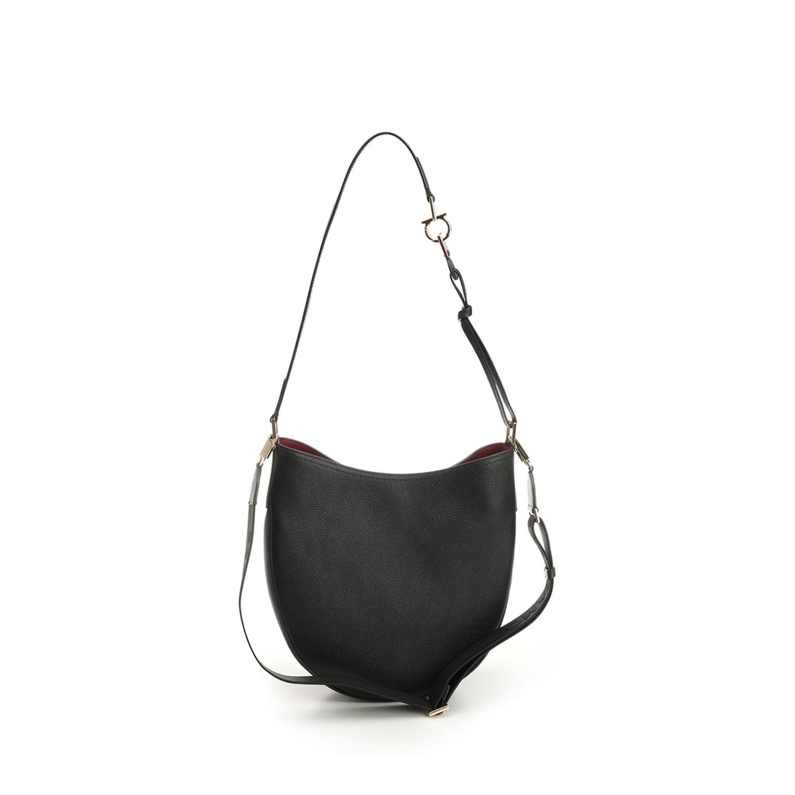North-South Shoulder Bag in Black - Image 3
