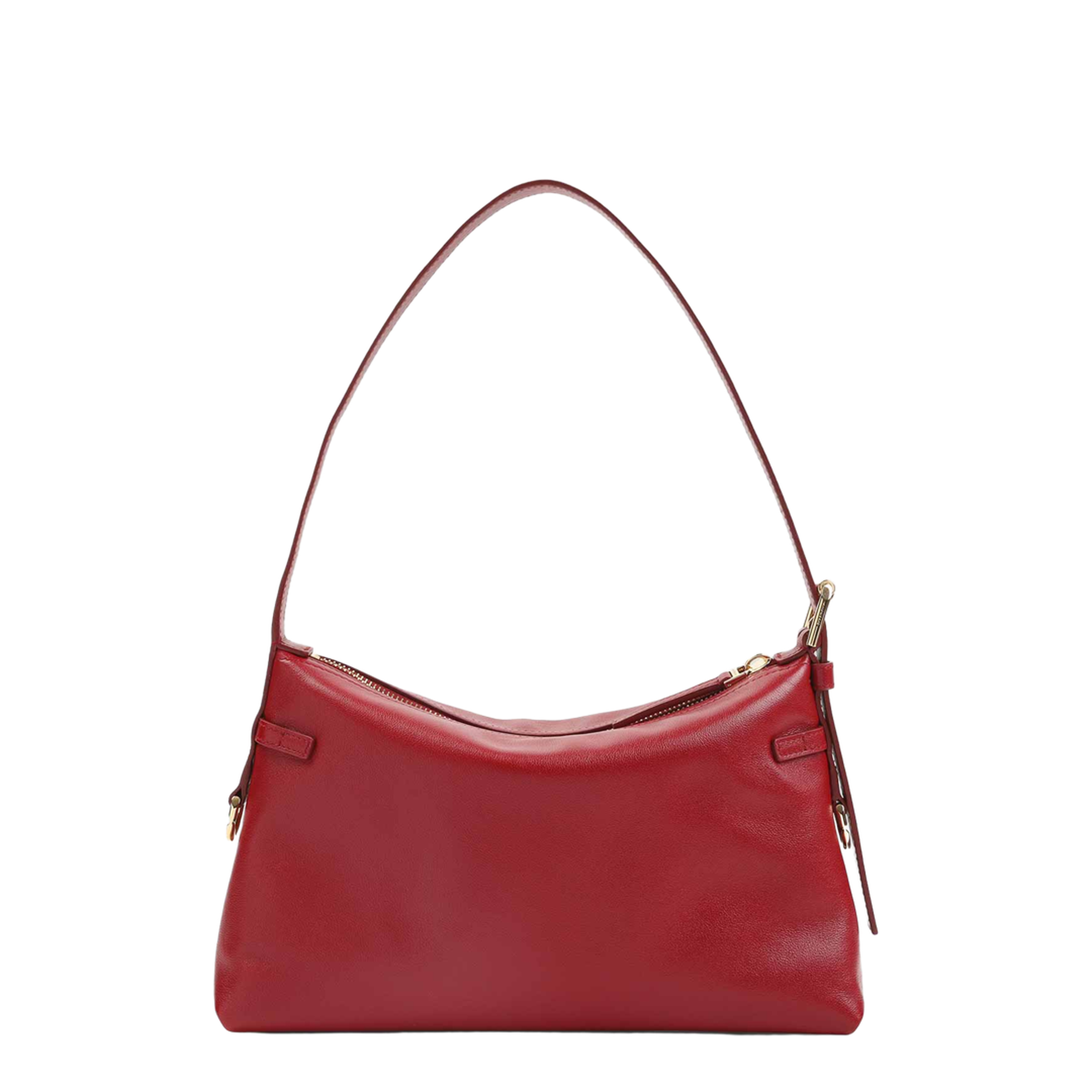 Voyou Mini Calfskin Shoulder Bag - Dark Red - Image 2