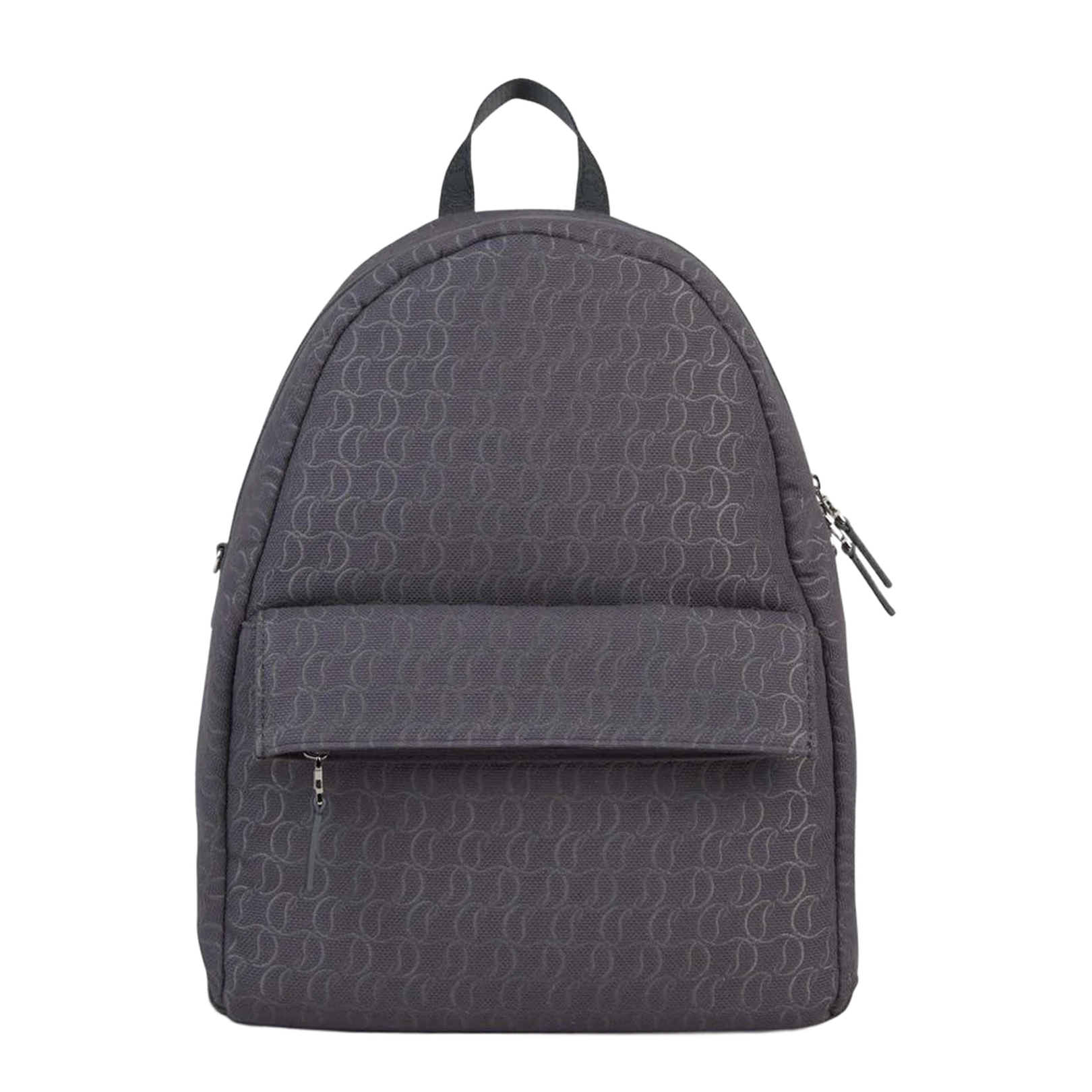 Zip N Flap Backpack Leather Smoky Grey - Image 1