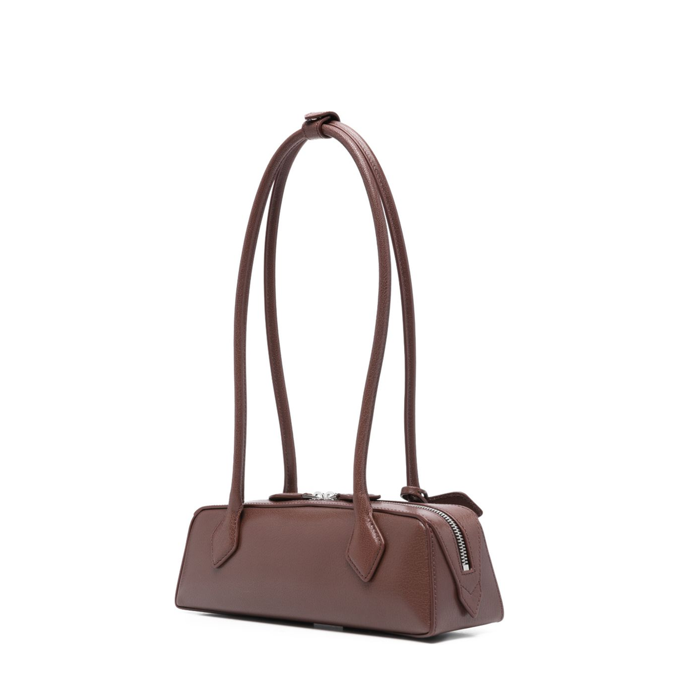 Le Teckel Small Goatskin Shoulder Bag - Brown - Image 4