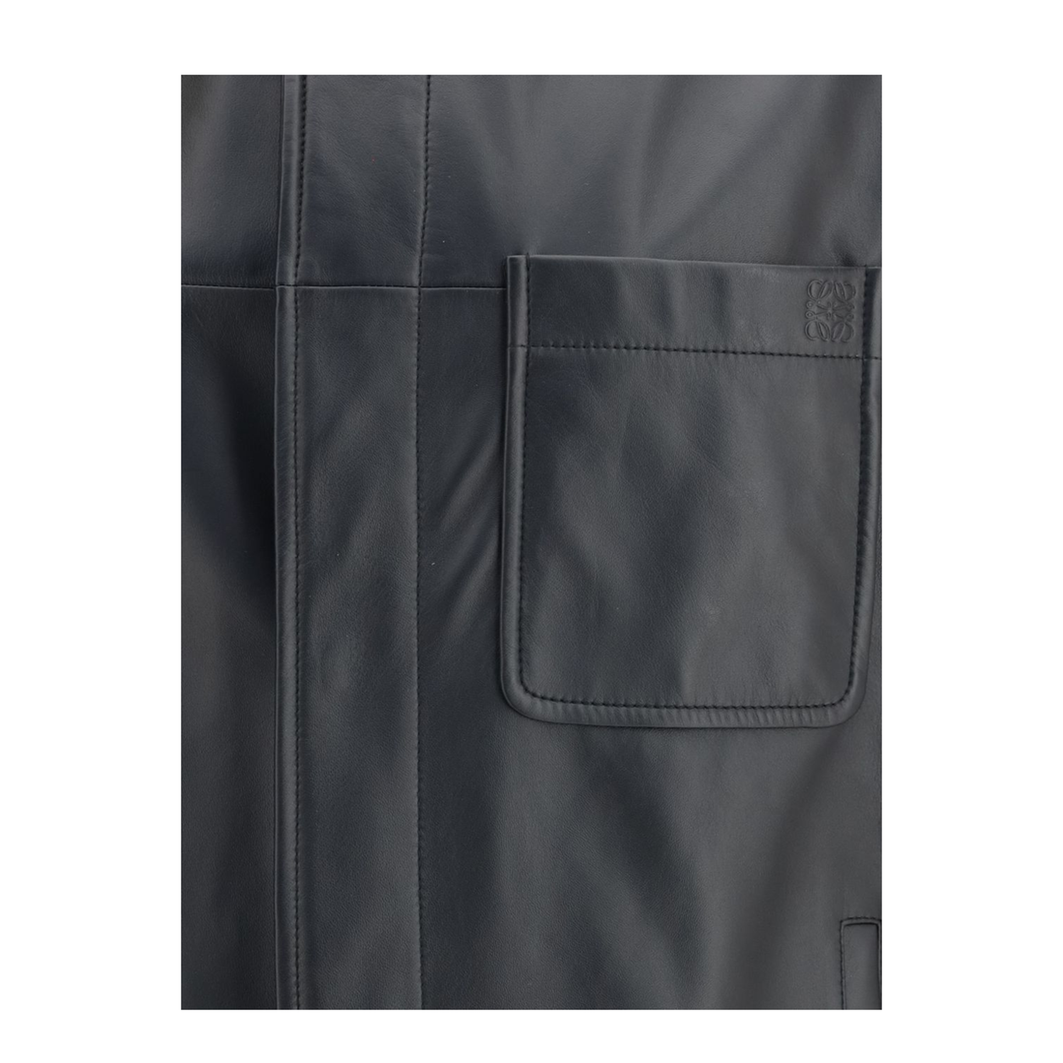 Lightweight Lambskin Shirt Jacket - Image 3