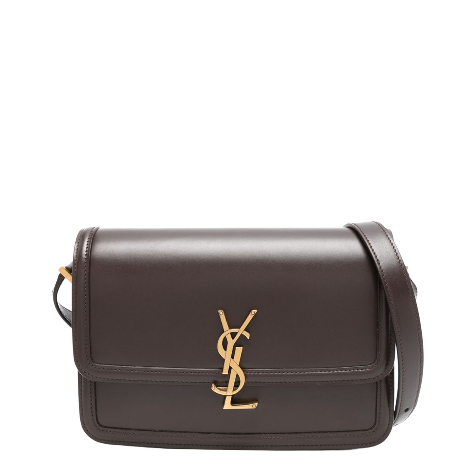 Solferino Medium Leather Shoulder Bags - Brown - Image 1