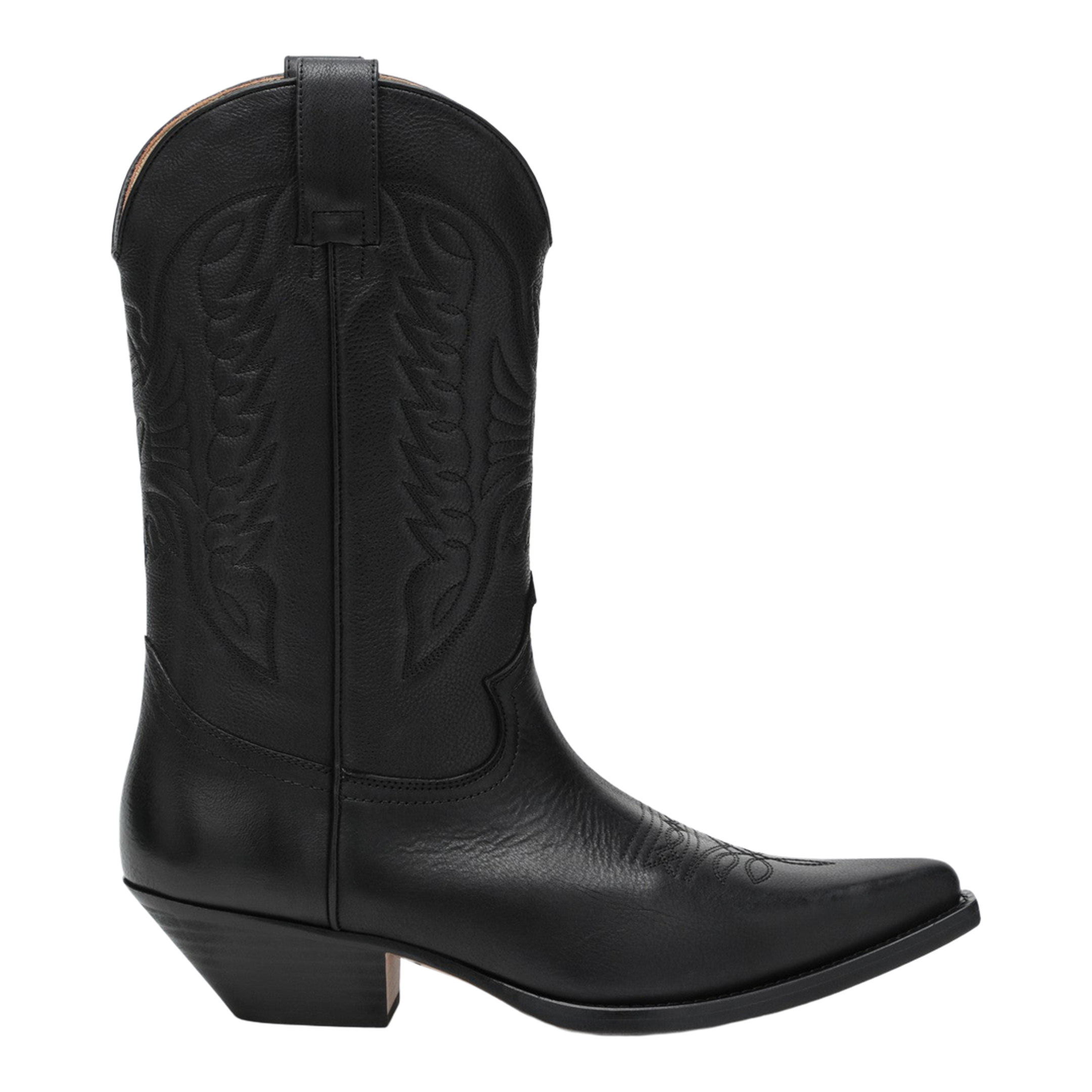 Black Florence Cowboy Boots - Image 1