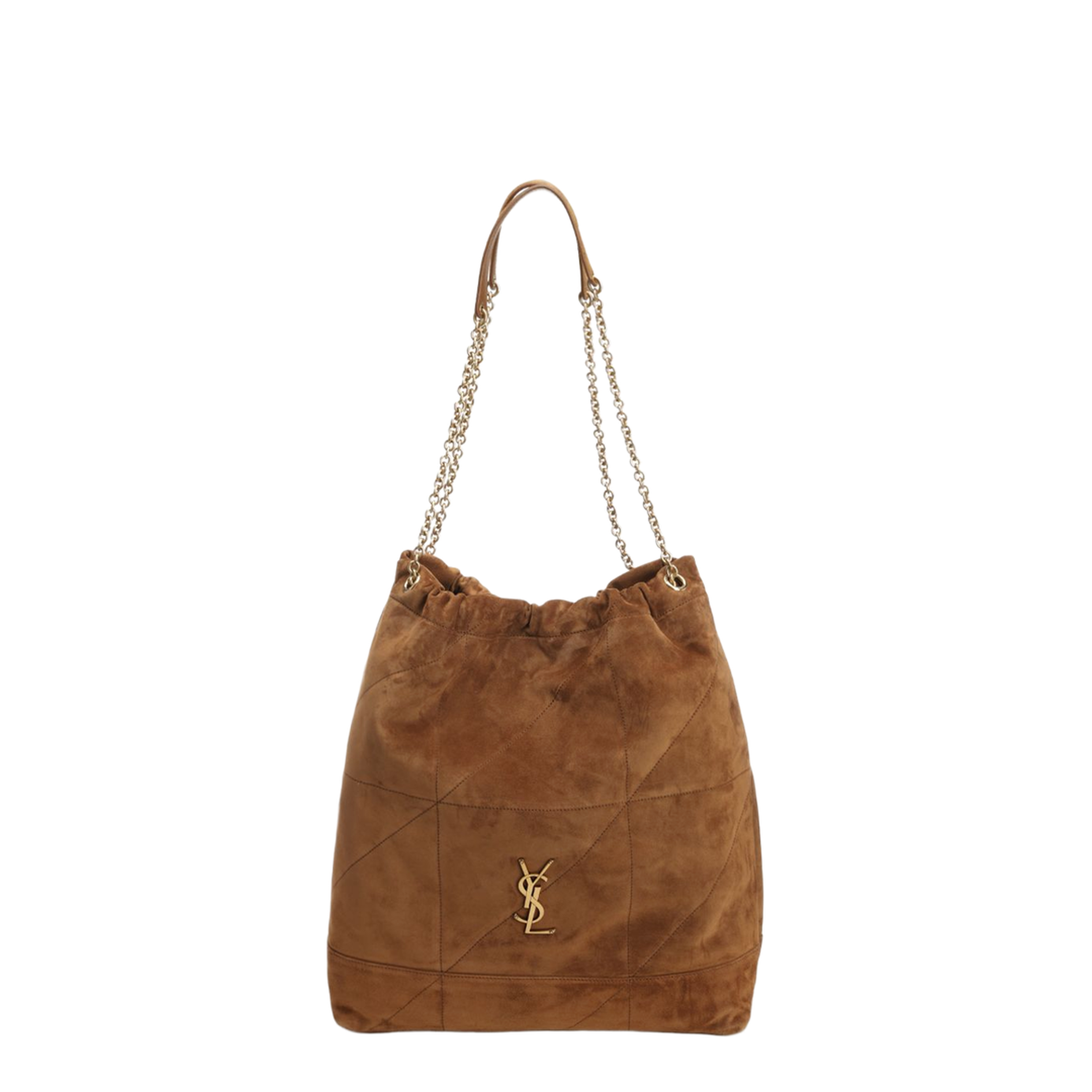 Jamie Large Suede Bucket Bags - Brown - Image 1