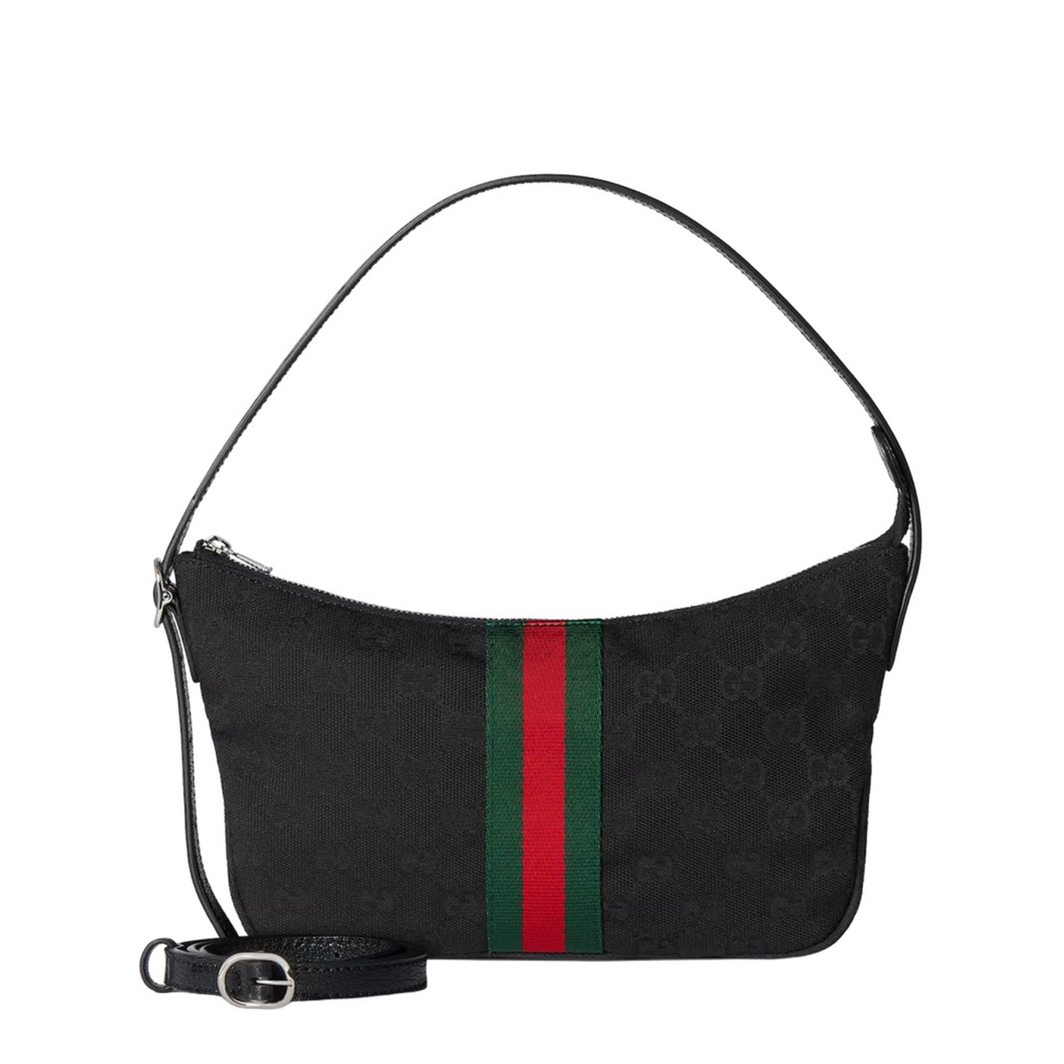 Lunetta Small GG Canvas Crossbody - Black - Image 3