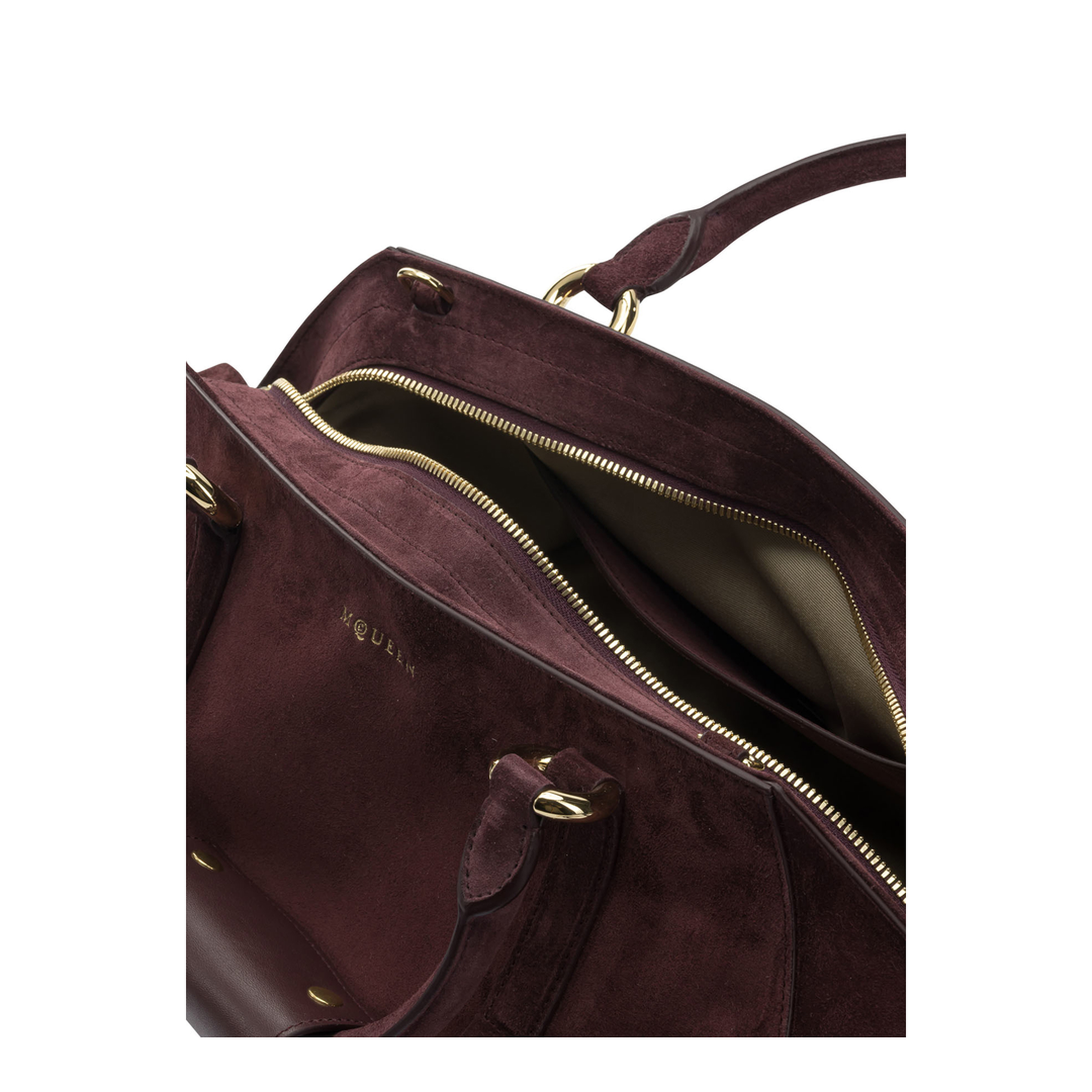 Farringdon Medium Calf Leather Handbag - Burgundy - Image 5