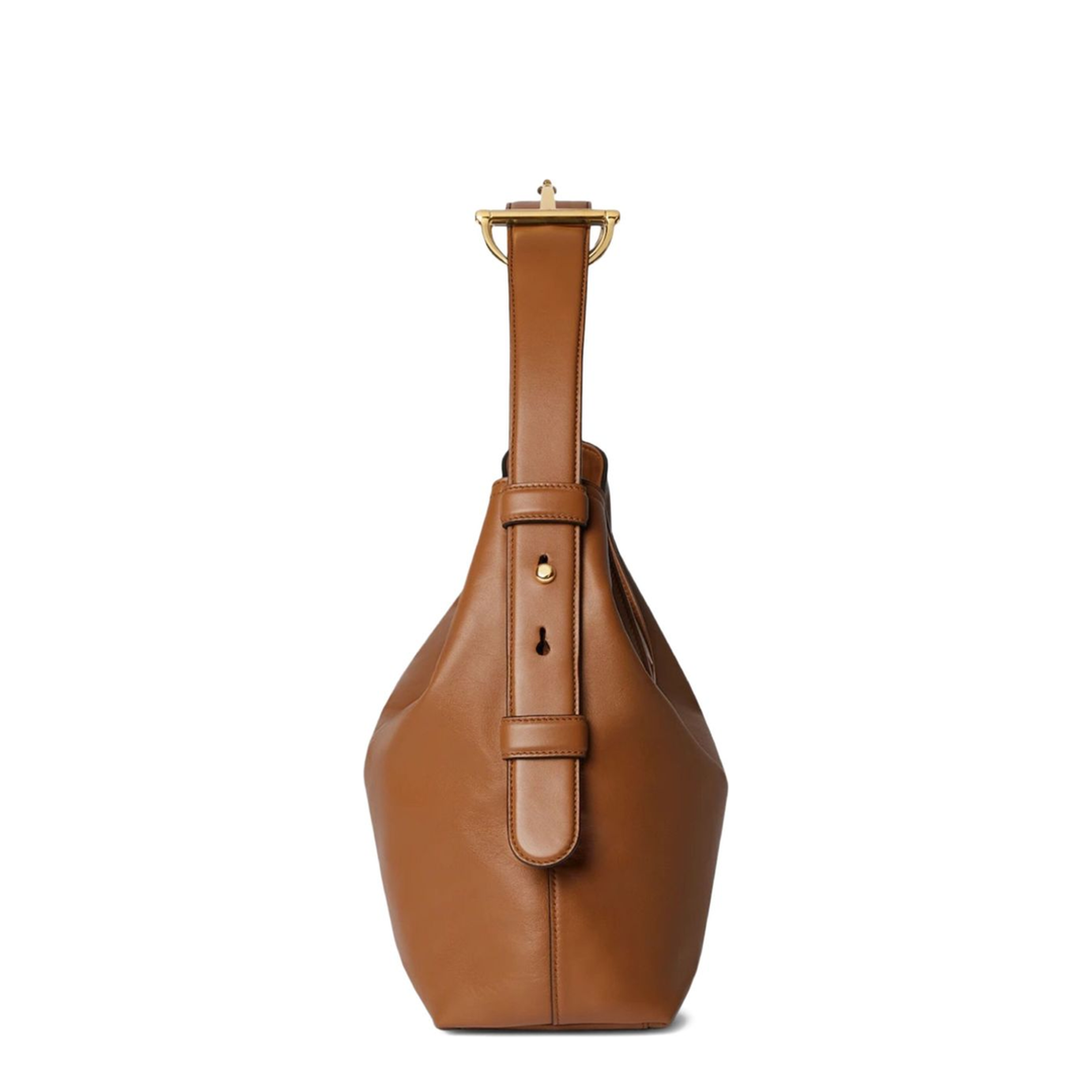 Medium Calf Leather Tote - Brown - Image 5