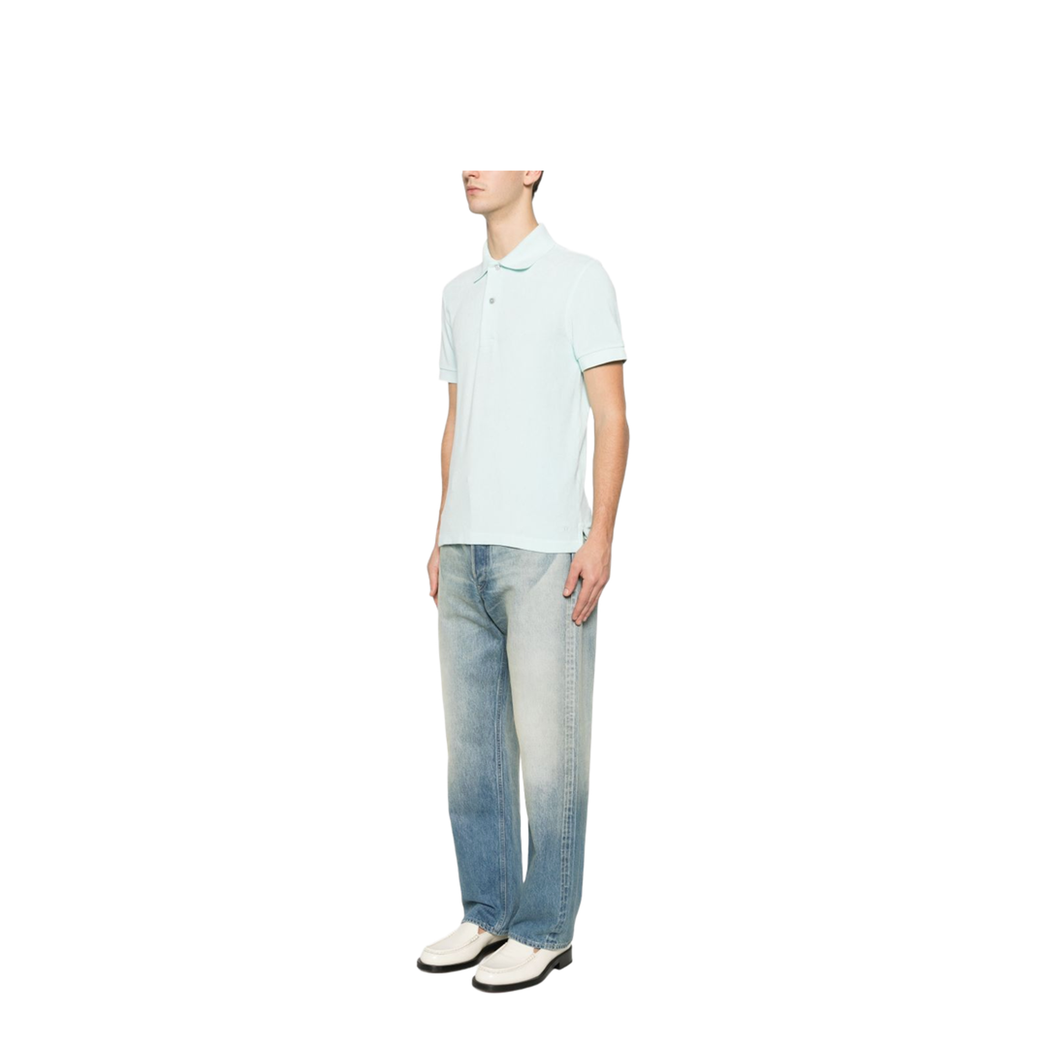 Clear Blue T-shirts and Polos - Image 2