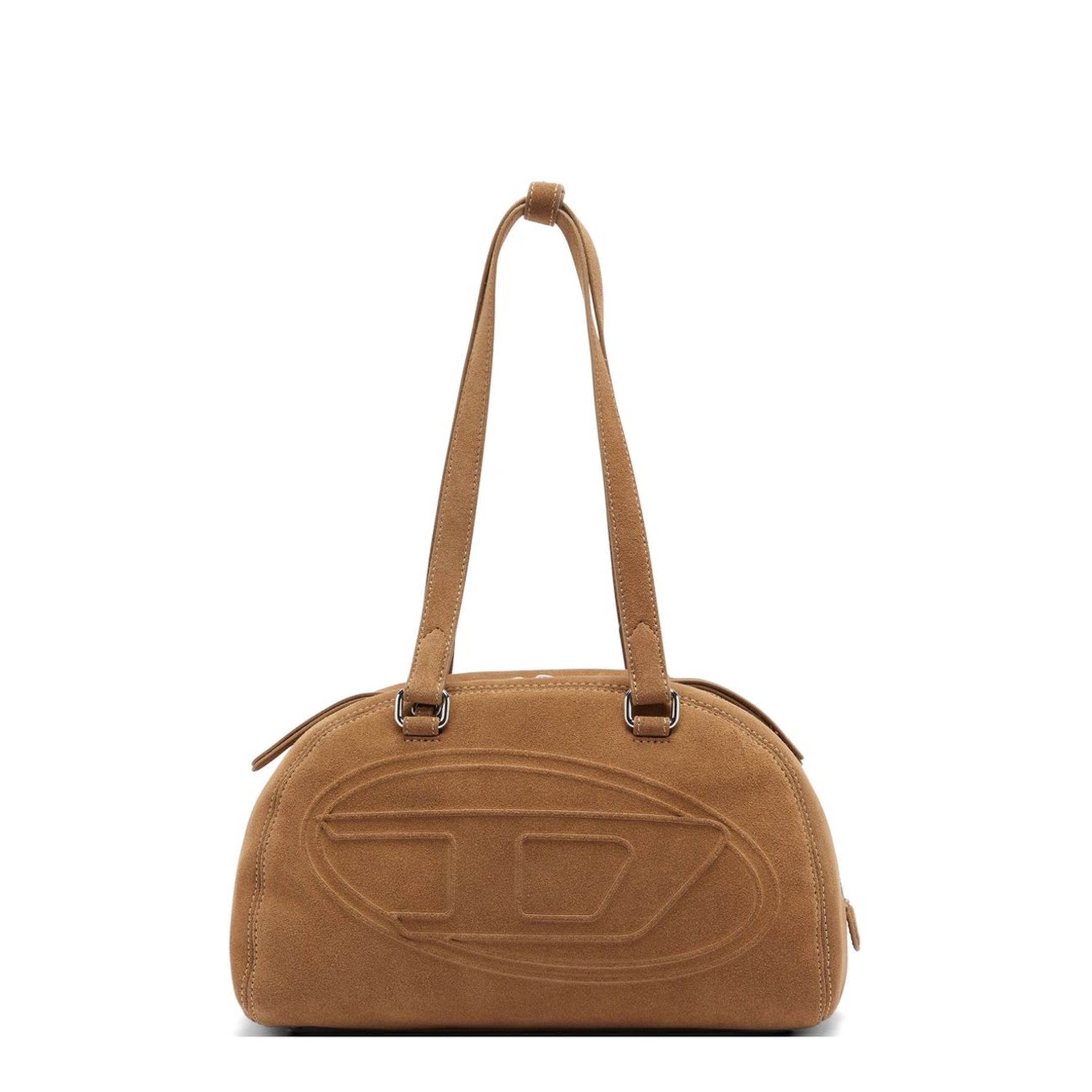 1DR Dome One Size Suede Shoulder Bag - Beige - Image 1