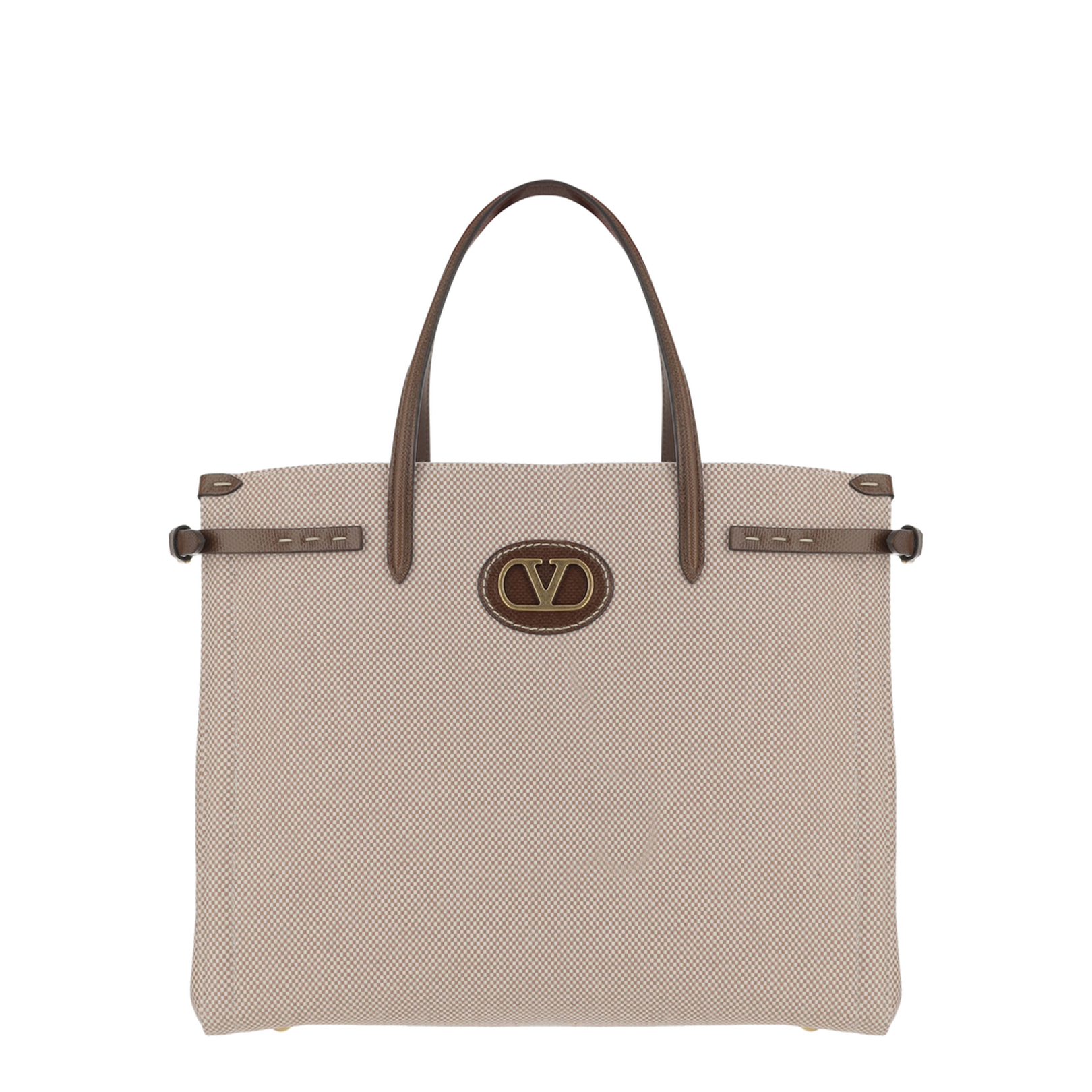 Medium "Antibes" Canvas Shopping Bag - Image 1