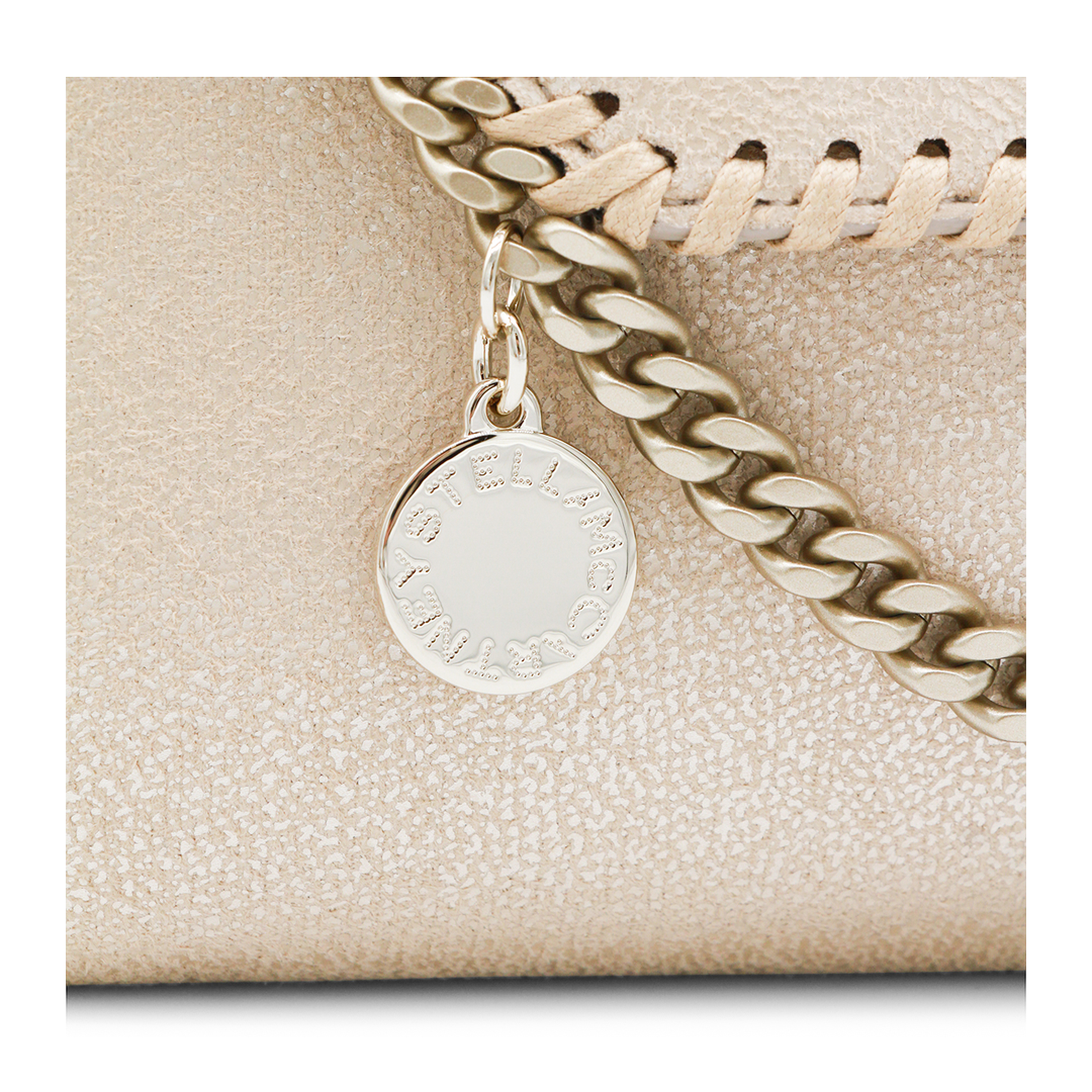 Falabella Polyester Wallet On Chain - Gold - Image 7