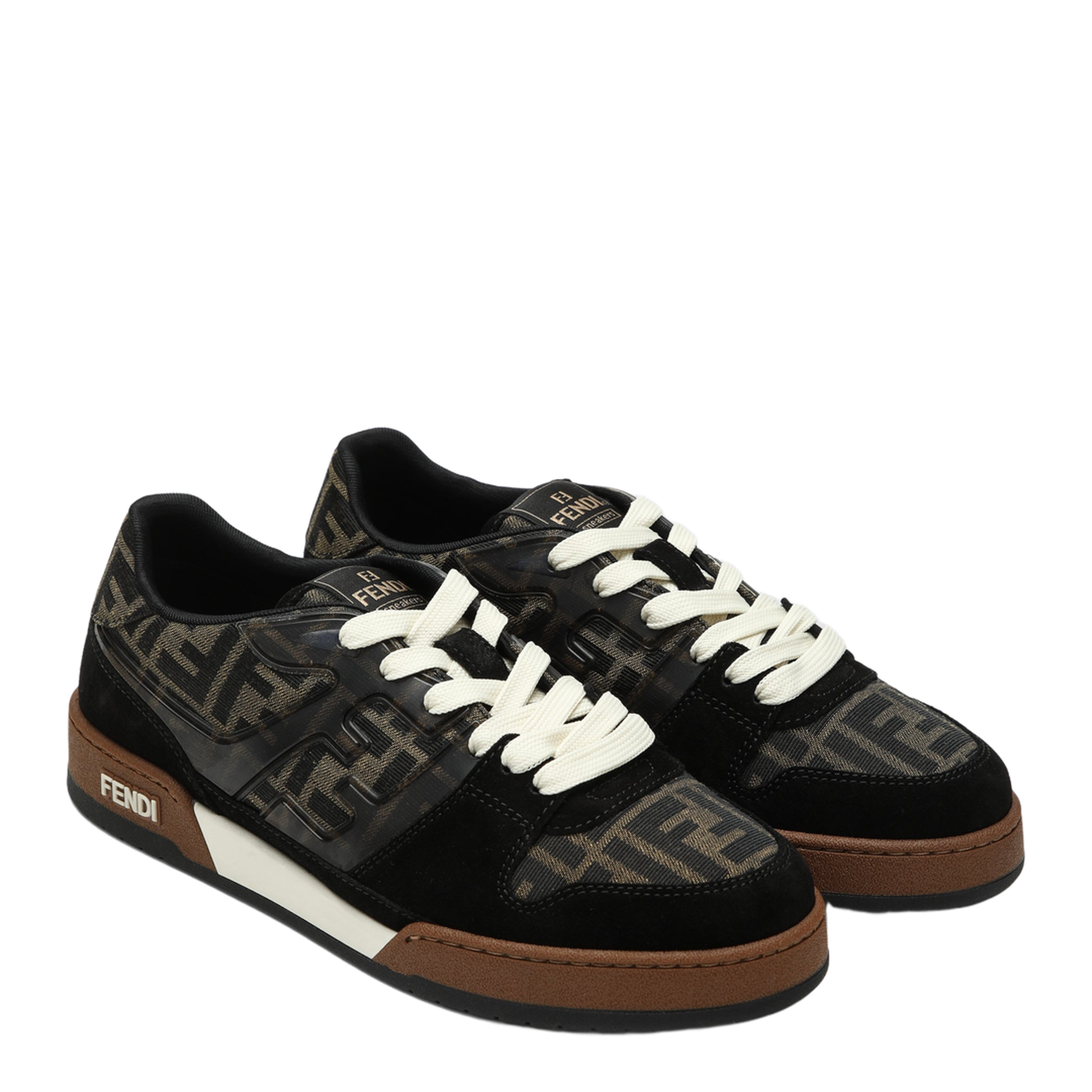 Match Sneaker in Black/Tabacco FF Jacquard - Image 2