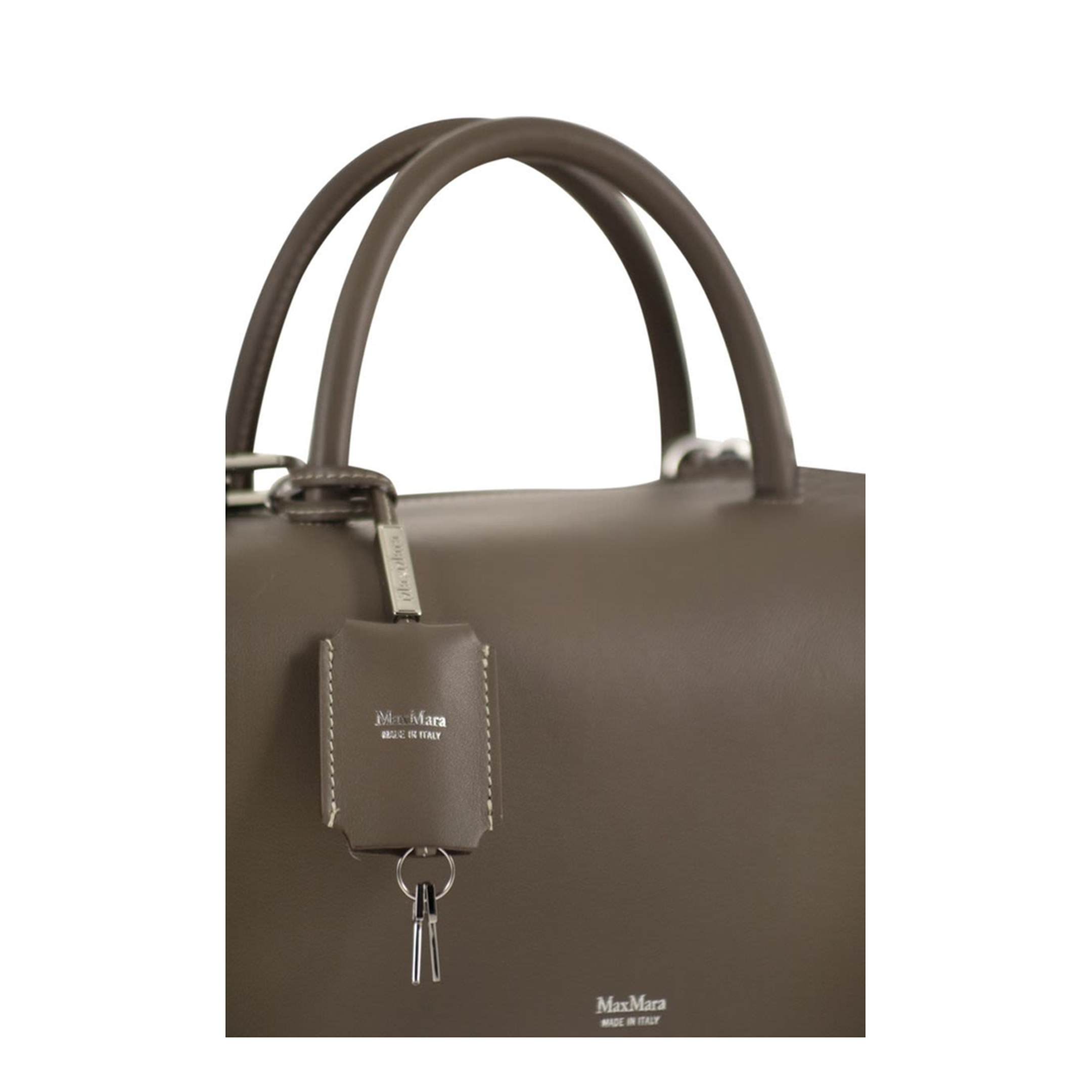 Holdallm Medium Calfskin Top-Handle Bag - Mud - Image 5