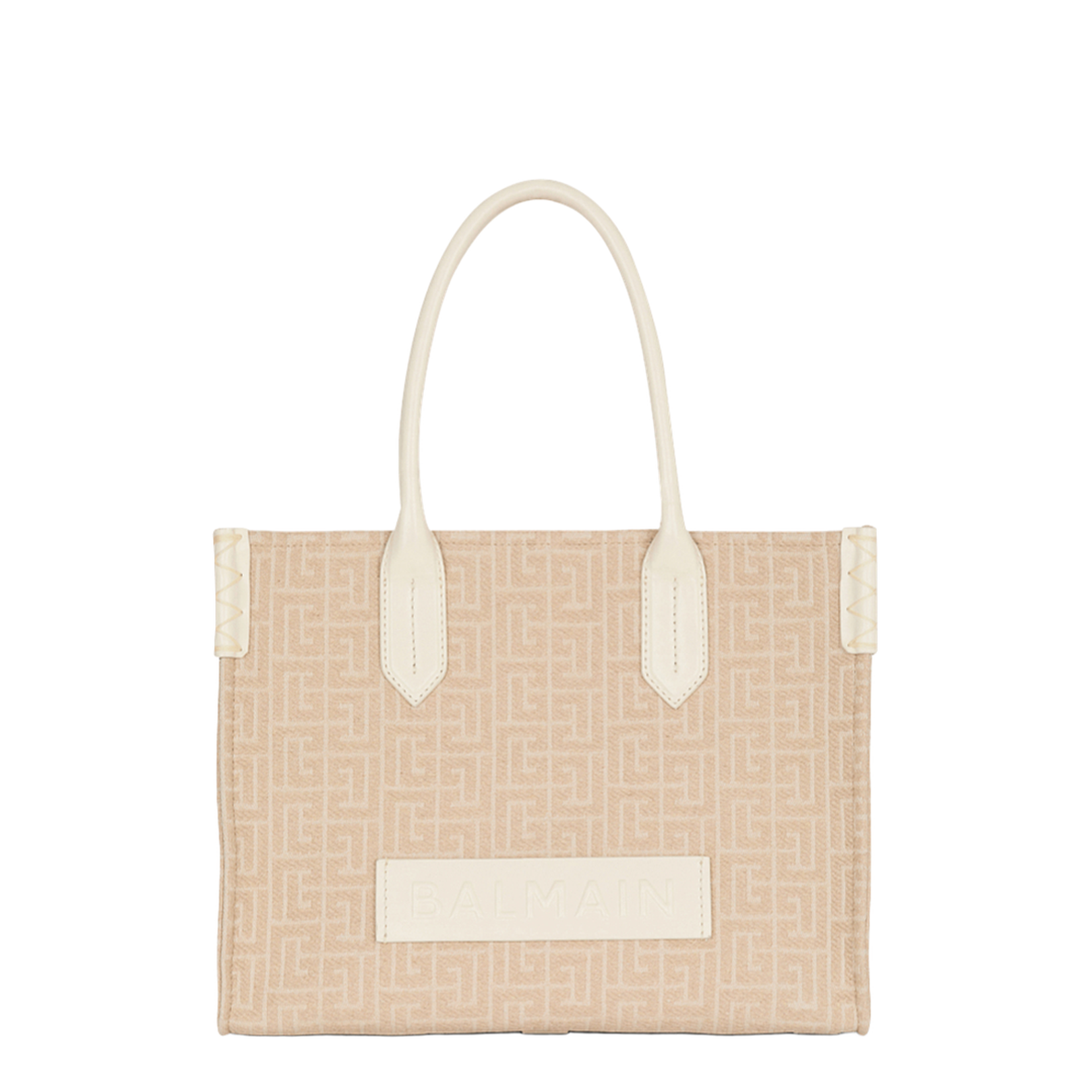 B-Army 36 Monogrammed Canvas Jacquard and Leather Tote Bag - Image 1