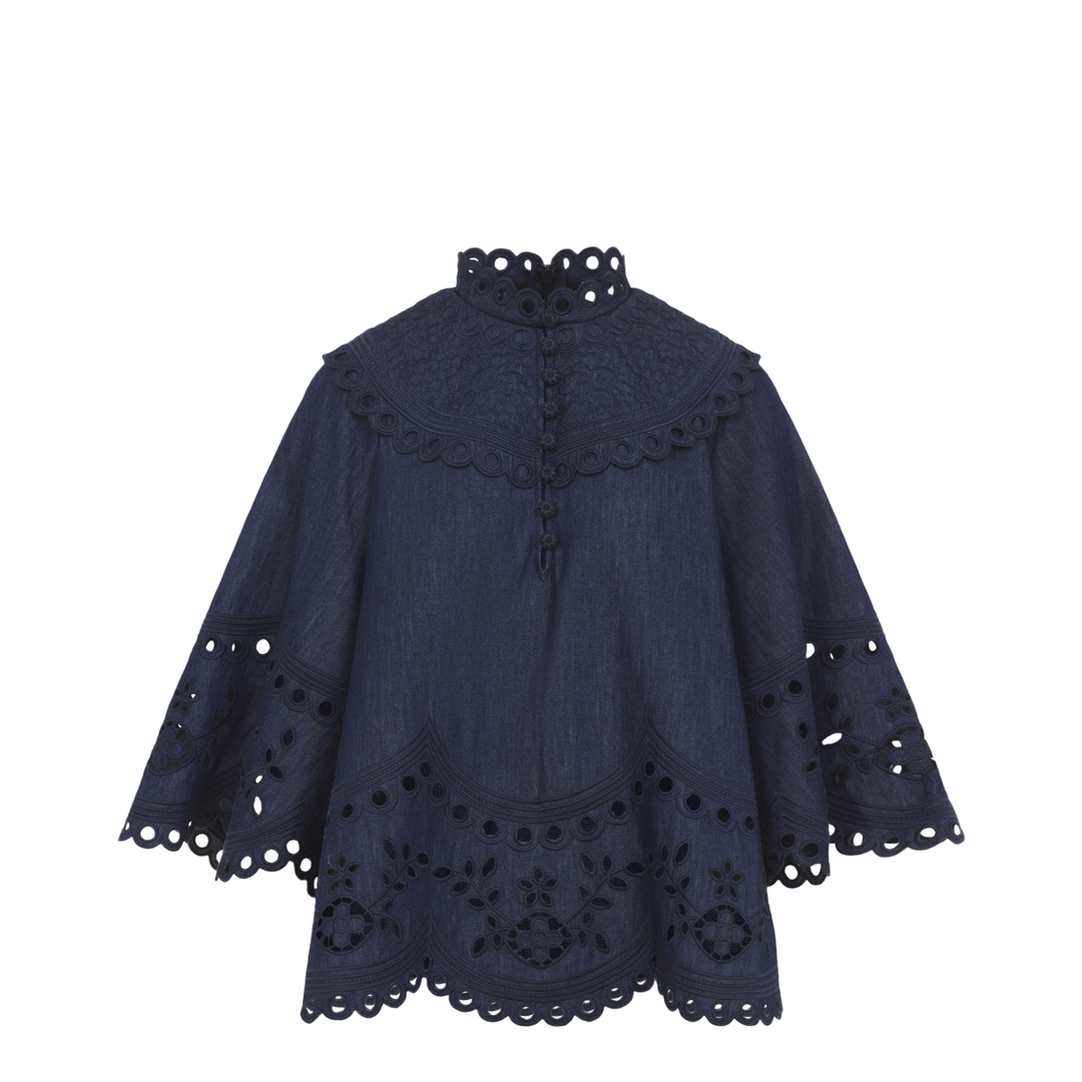 Mahon Broderie Denim Top - Image 2