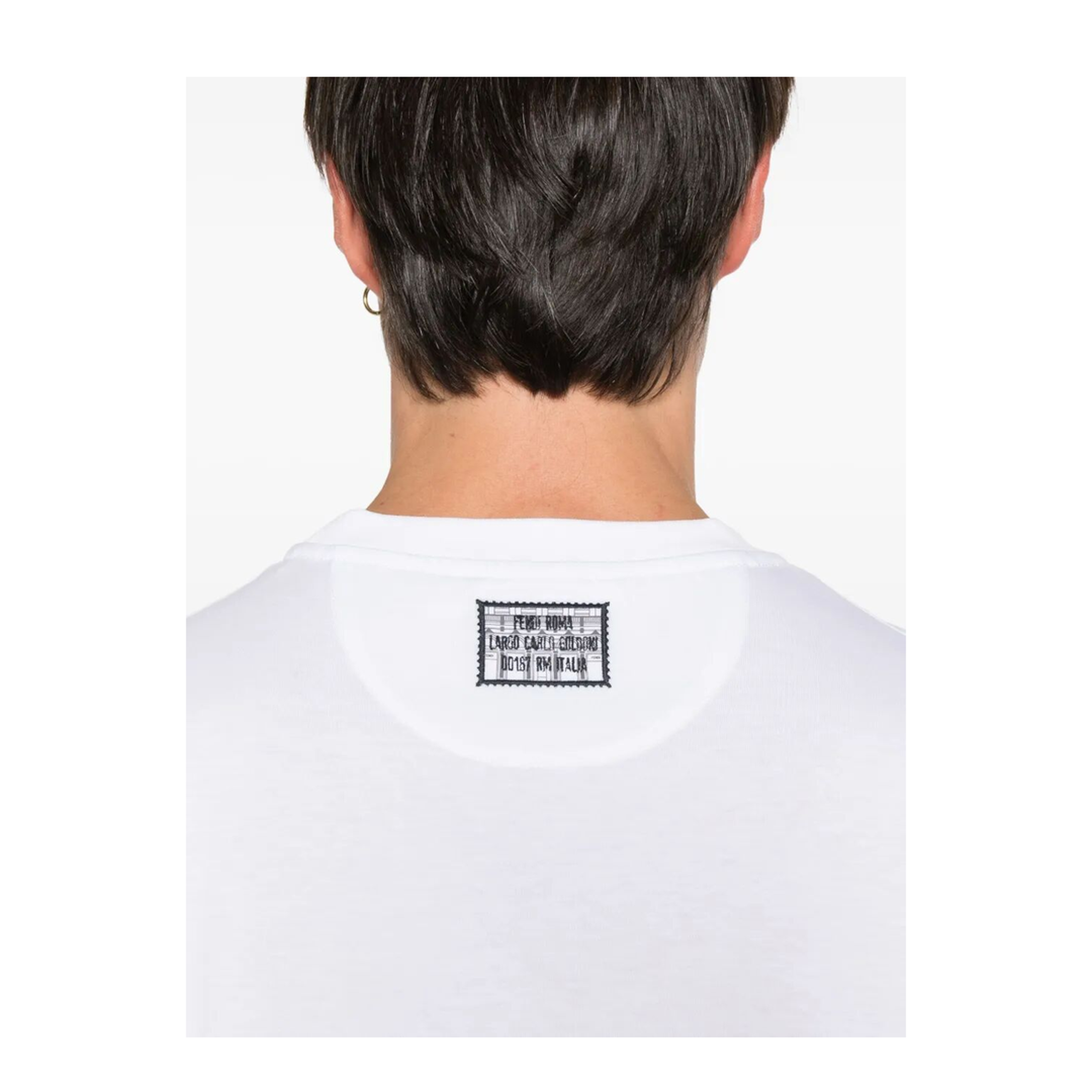 Postcards Logo Print Cotton T-Shirt - Image 7