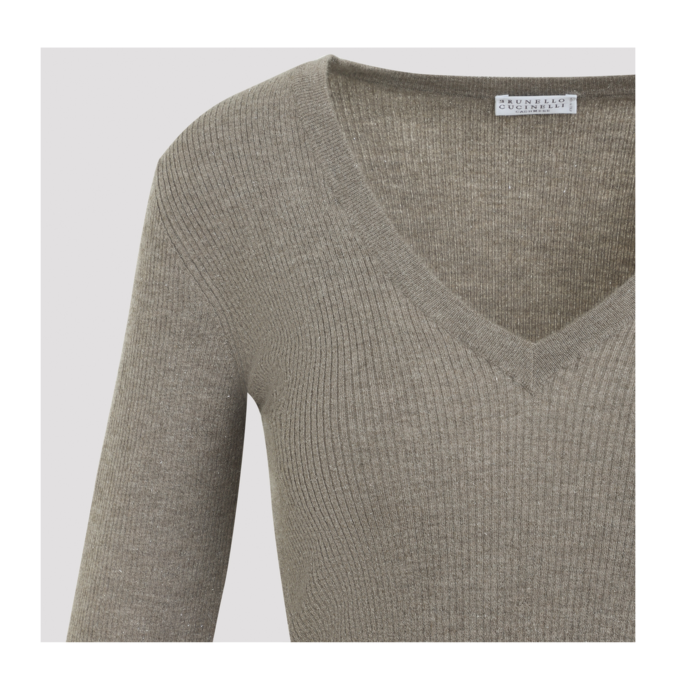 Ribbed V-Neck Sweater - Image 5
