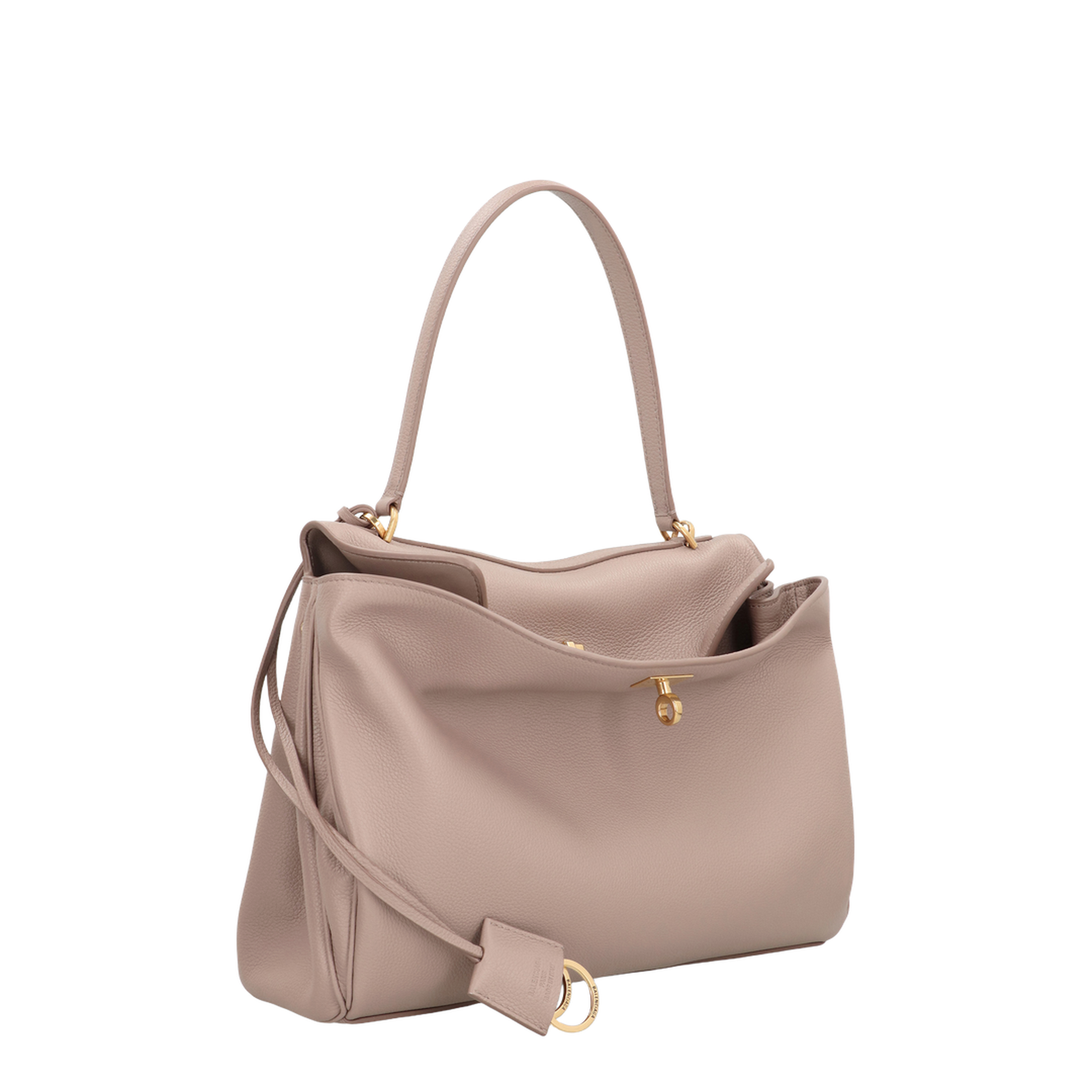 Rodeo Medium Handbag Leather Beige - Image 5