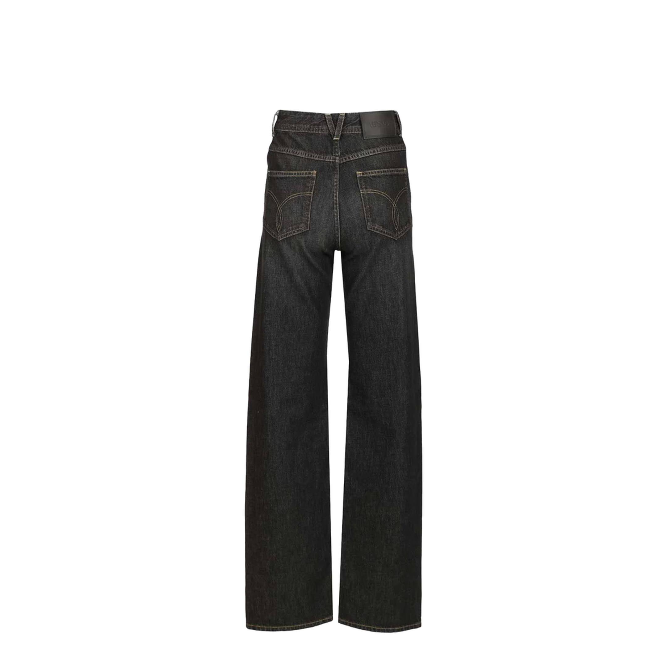 Denim Pants With Studs - Black - Image 2