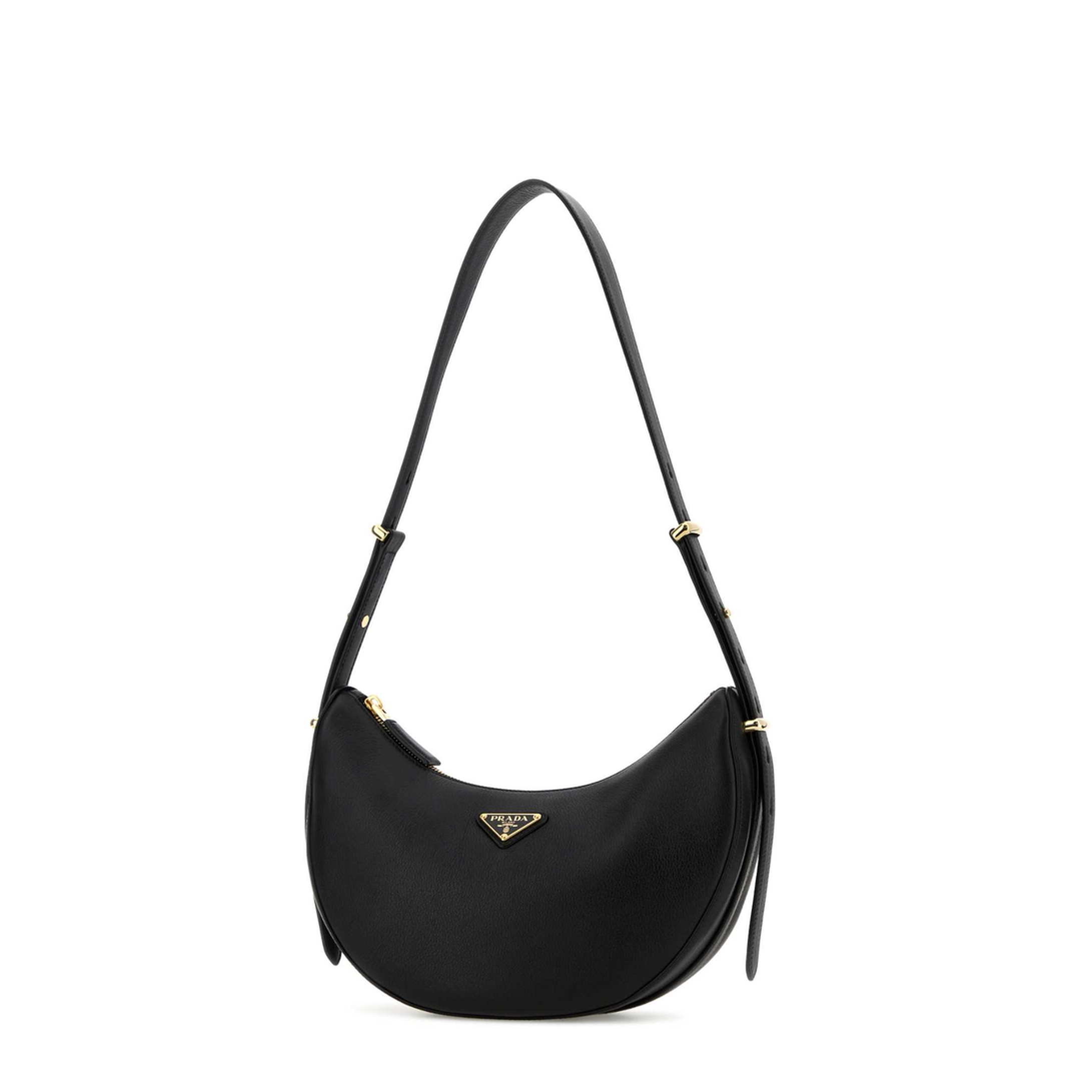 Arqué Small Leather Shoulder Bag - Nero - Image 4