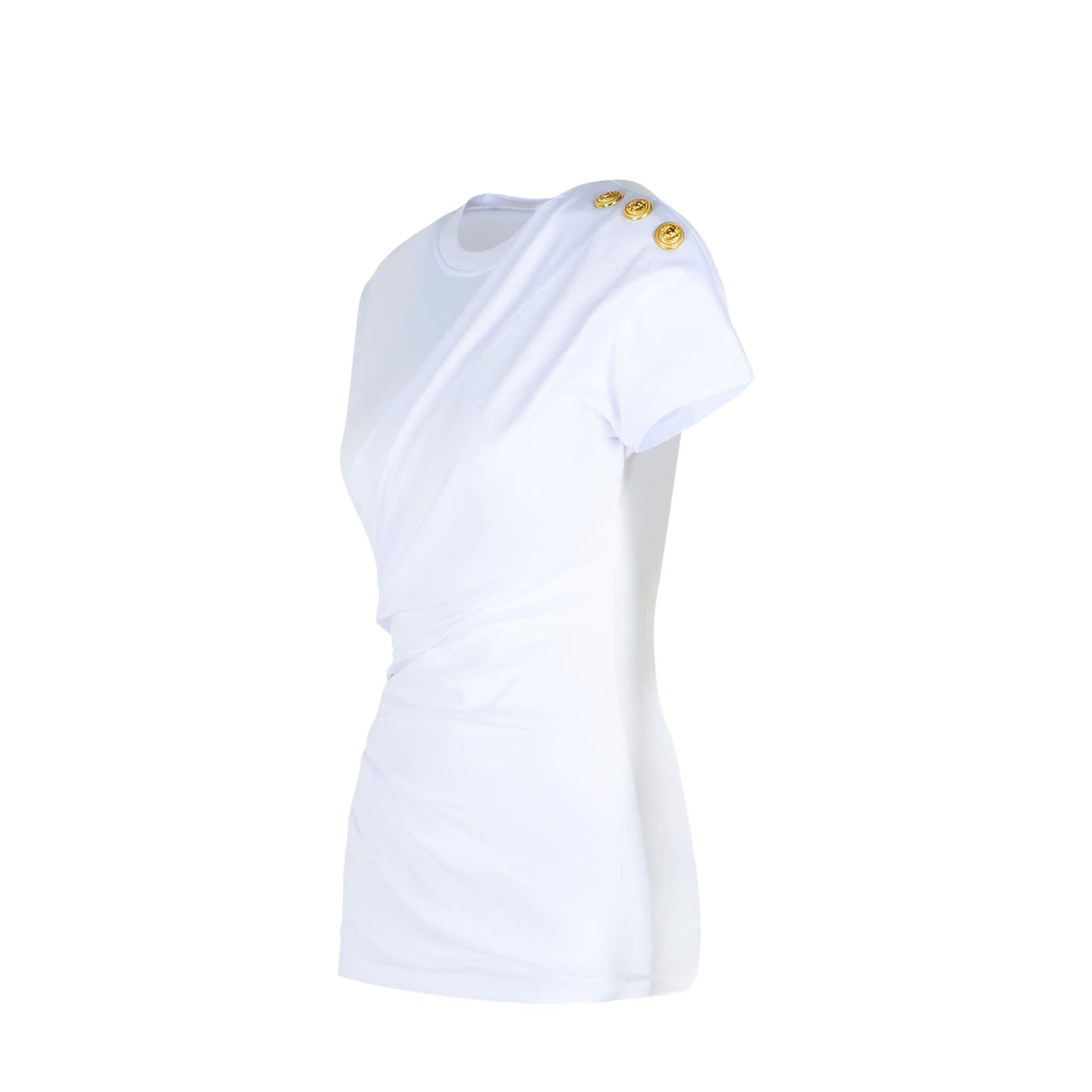 Cotton T-Shirt In White - Image 3