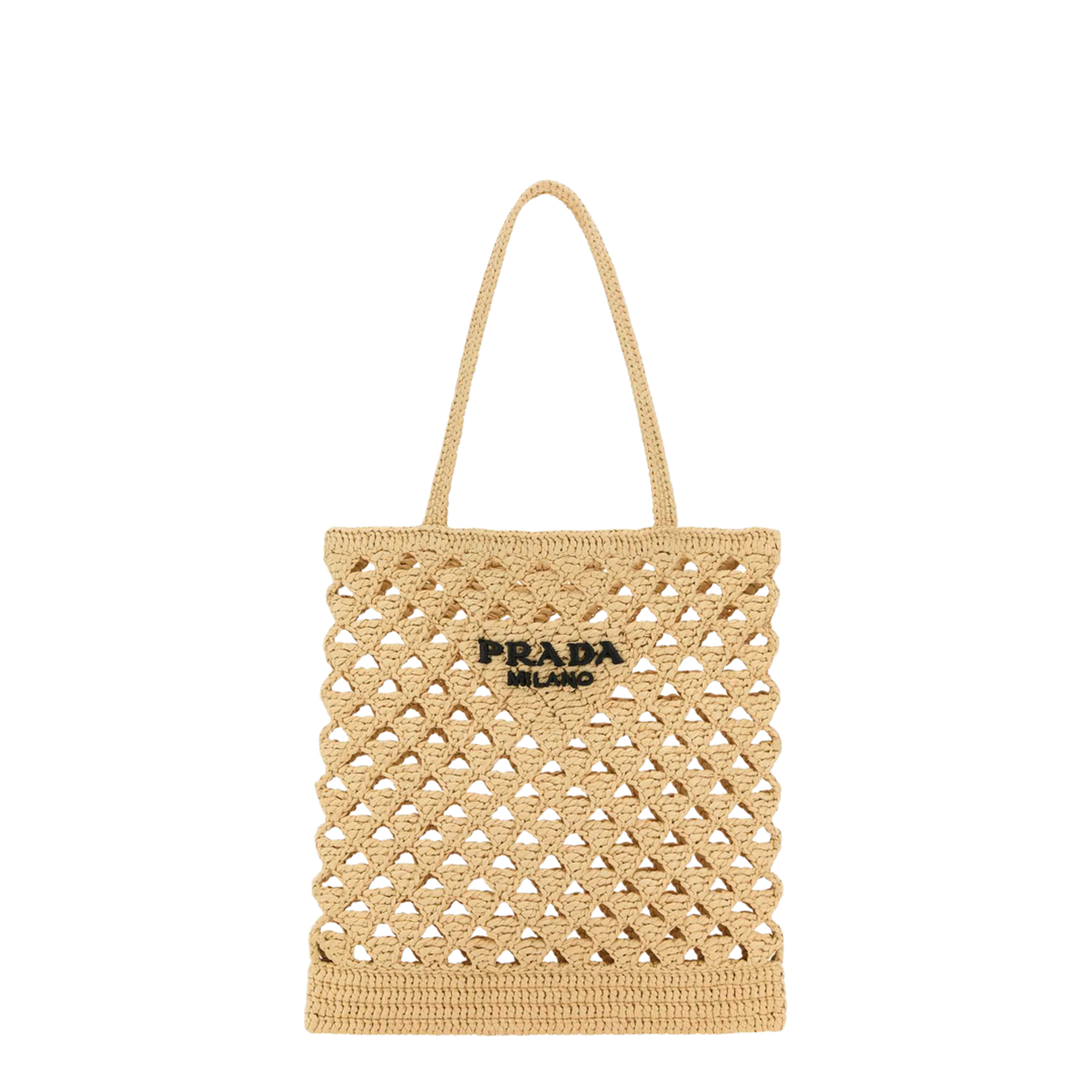 Medium Straw Tote - Natural - Image 1